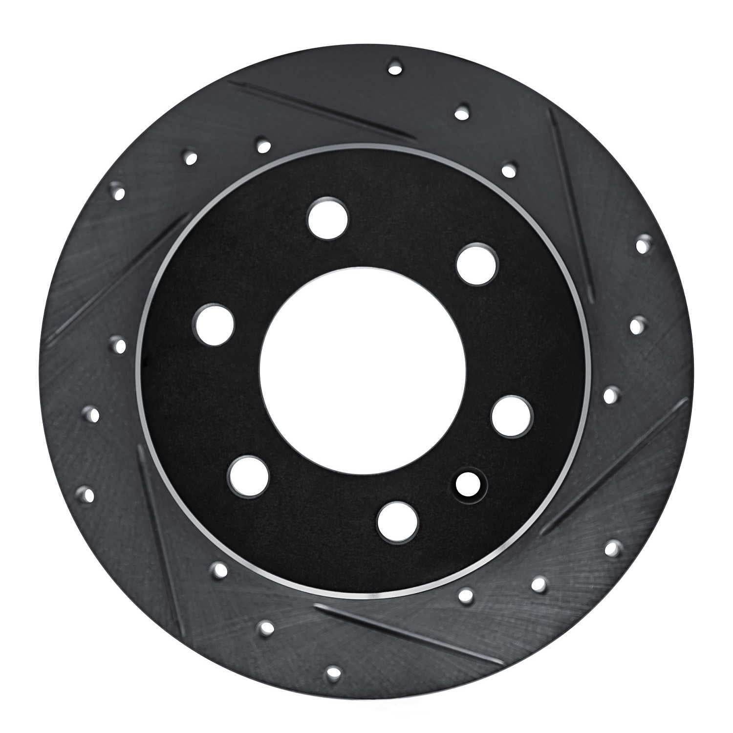 Dynamic Friction Company 633-63174R DFC Brake Rotor - Drilled And Slotted - Black