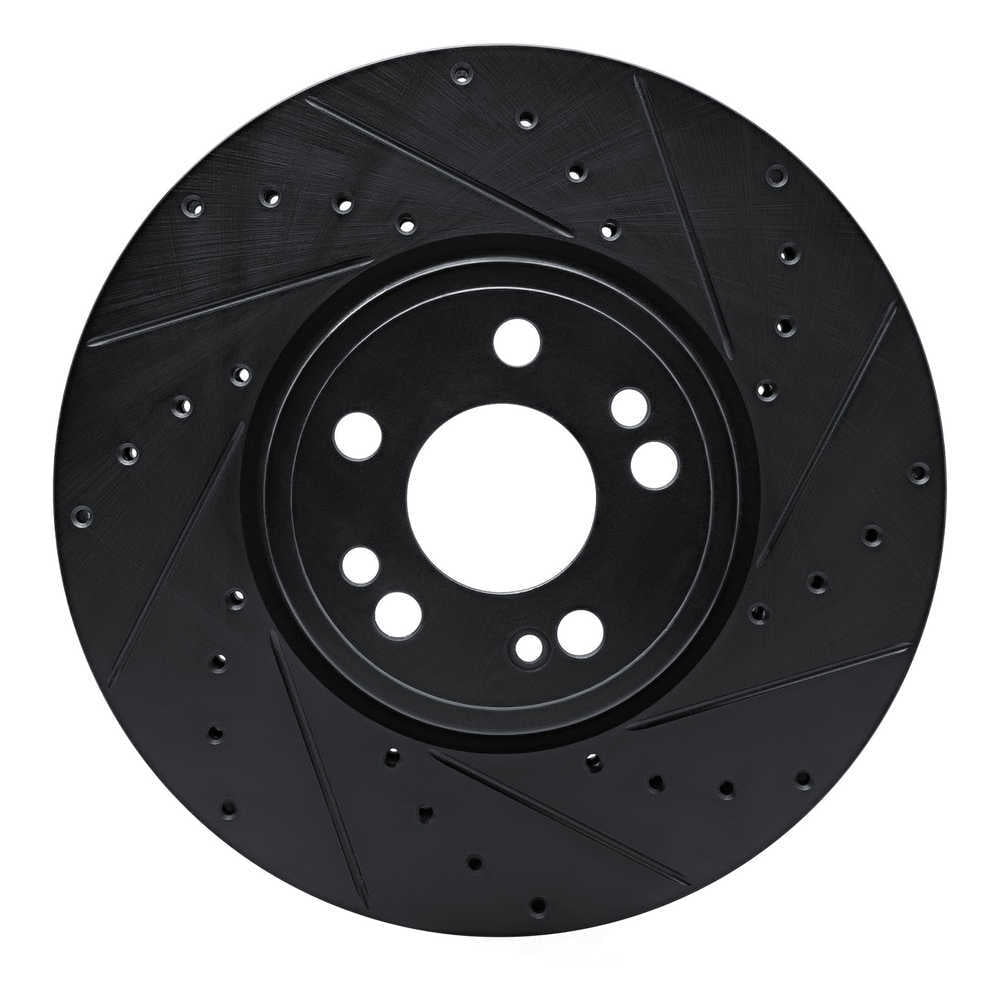 Dynamic Friction Company 633-63181R DFC Brake Rotor - Drilled And Slotted - Black
