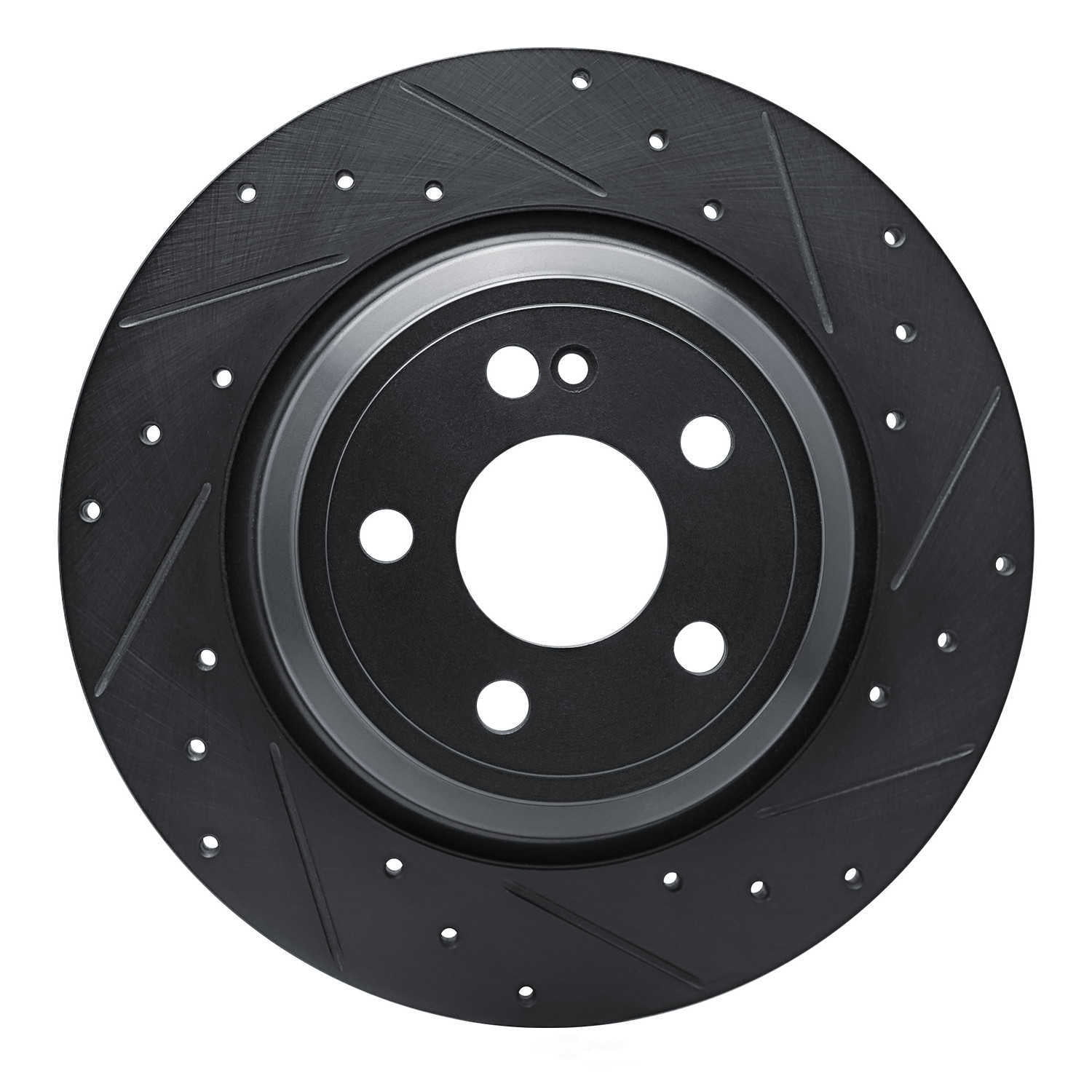 Dynamic Friction Company 633-63182R DFC Brake Rotor - Drilled And Slotted - Black