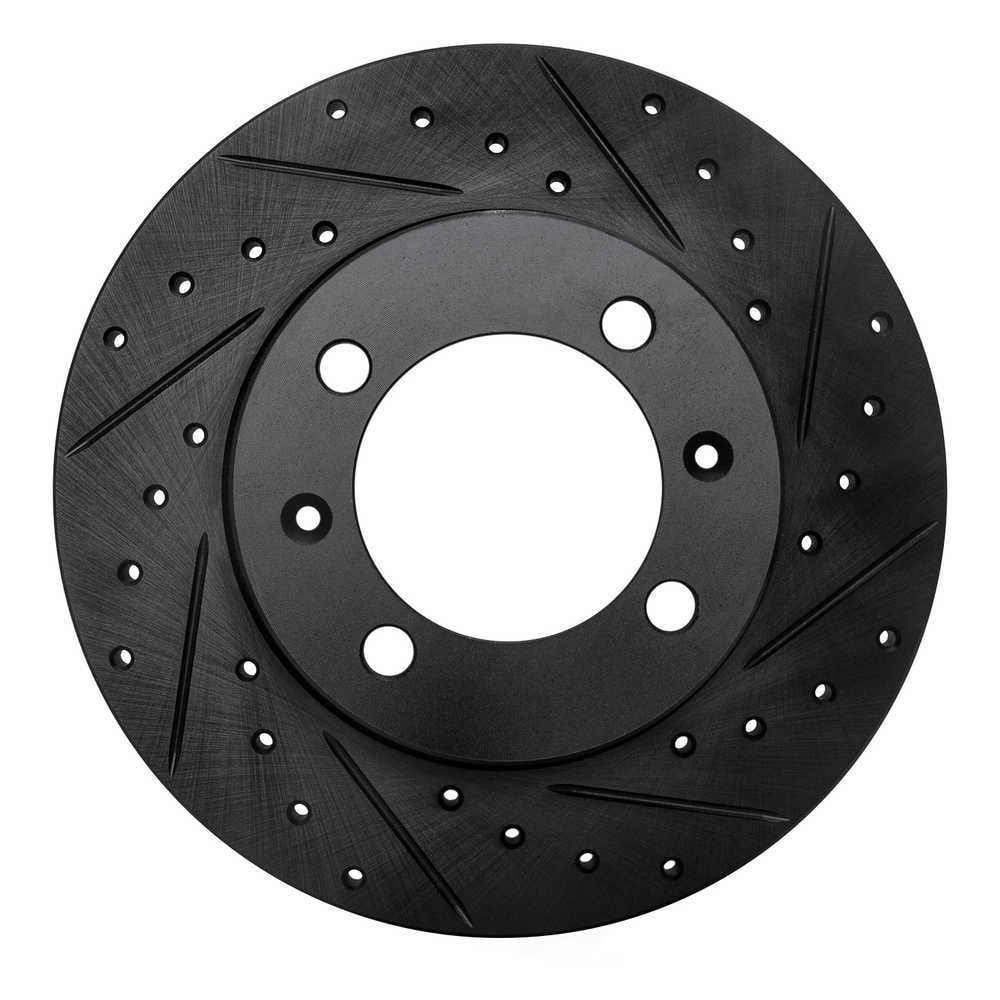Dynamic Friction Company 633-65001R DFC Brake Rotor - Drilled And Slotted - Black
