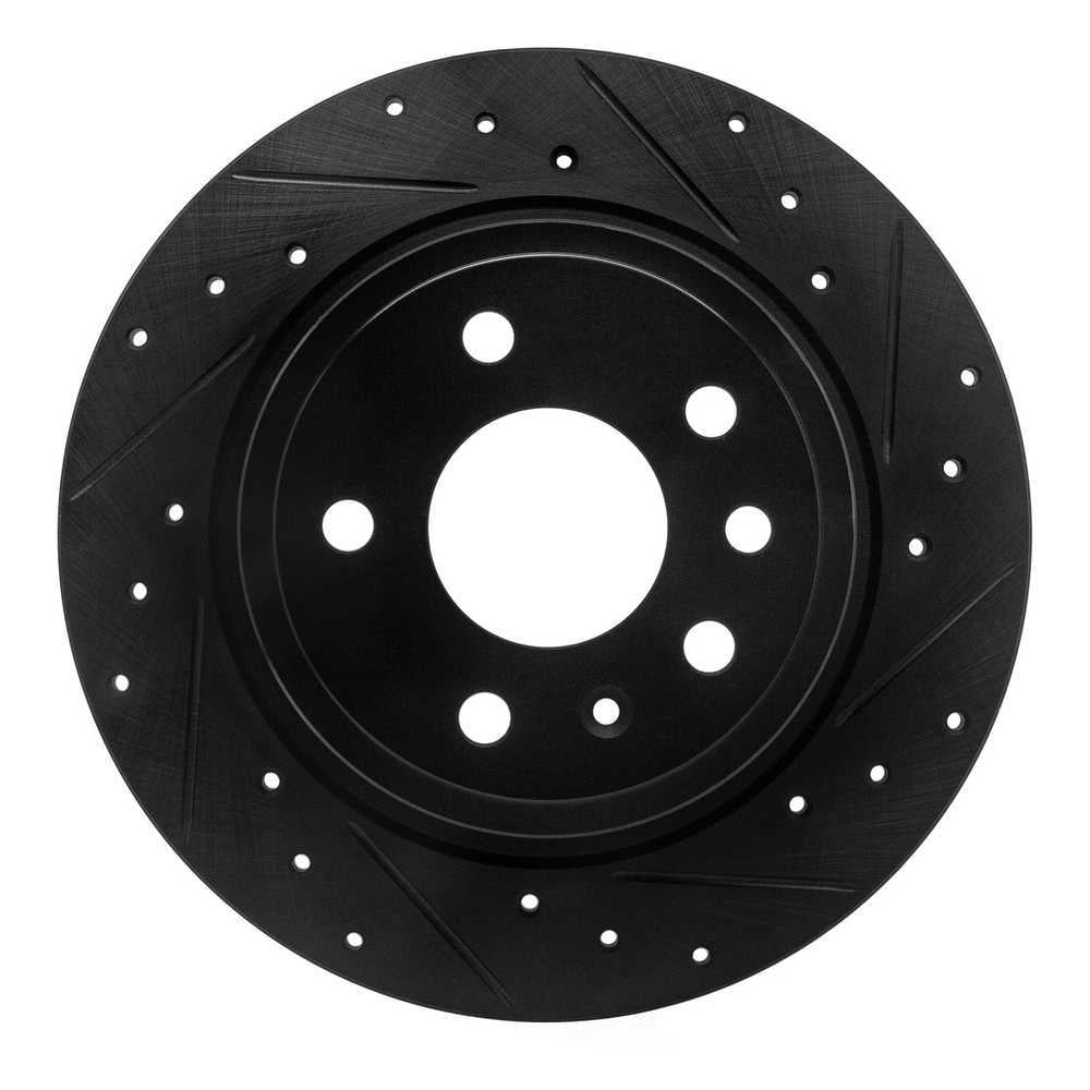 Dynamic Friction Company 633-65012R DFC Brake Rotor - Drilled And Slotted - Black