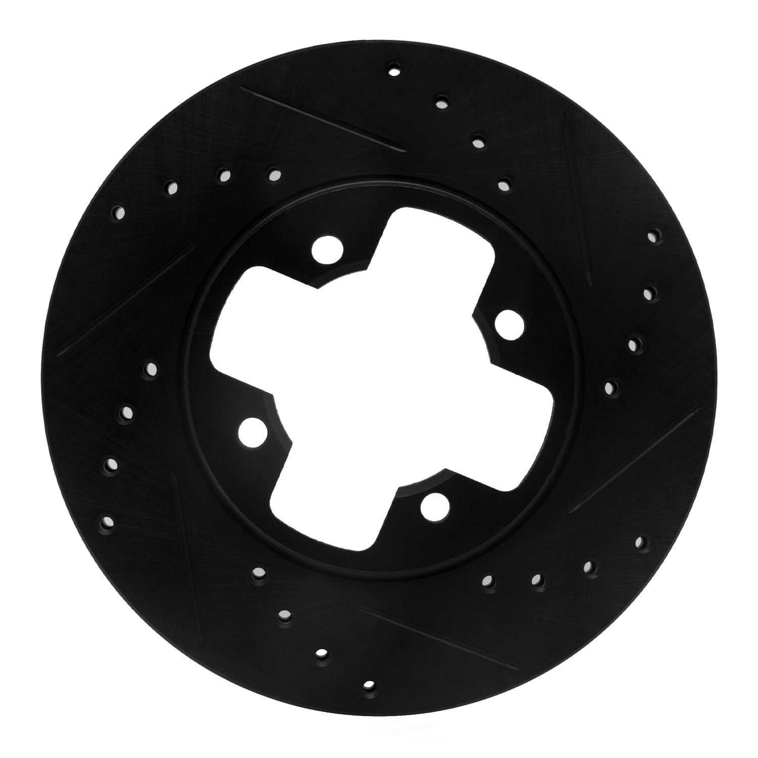 Dynamic Friction Company 633-67005R DFC Brake Rotor - Drilled And Slotted - Black