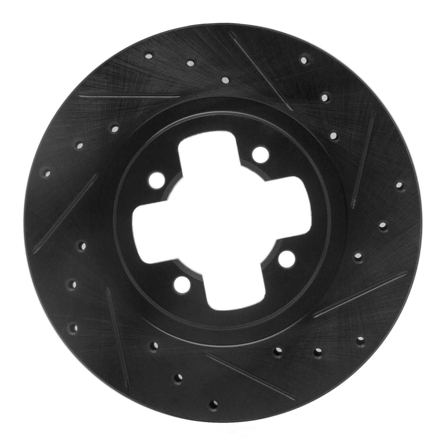 Dynamic Friction Company 633-67008R DFC Brake Rotor - Drilled And Slotted - Black