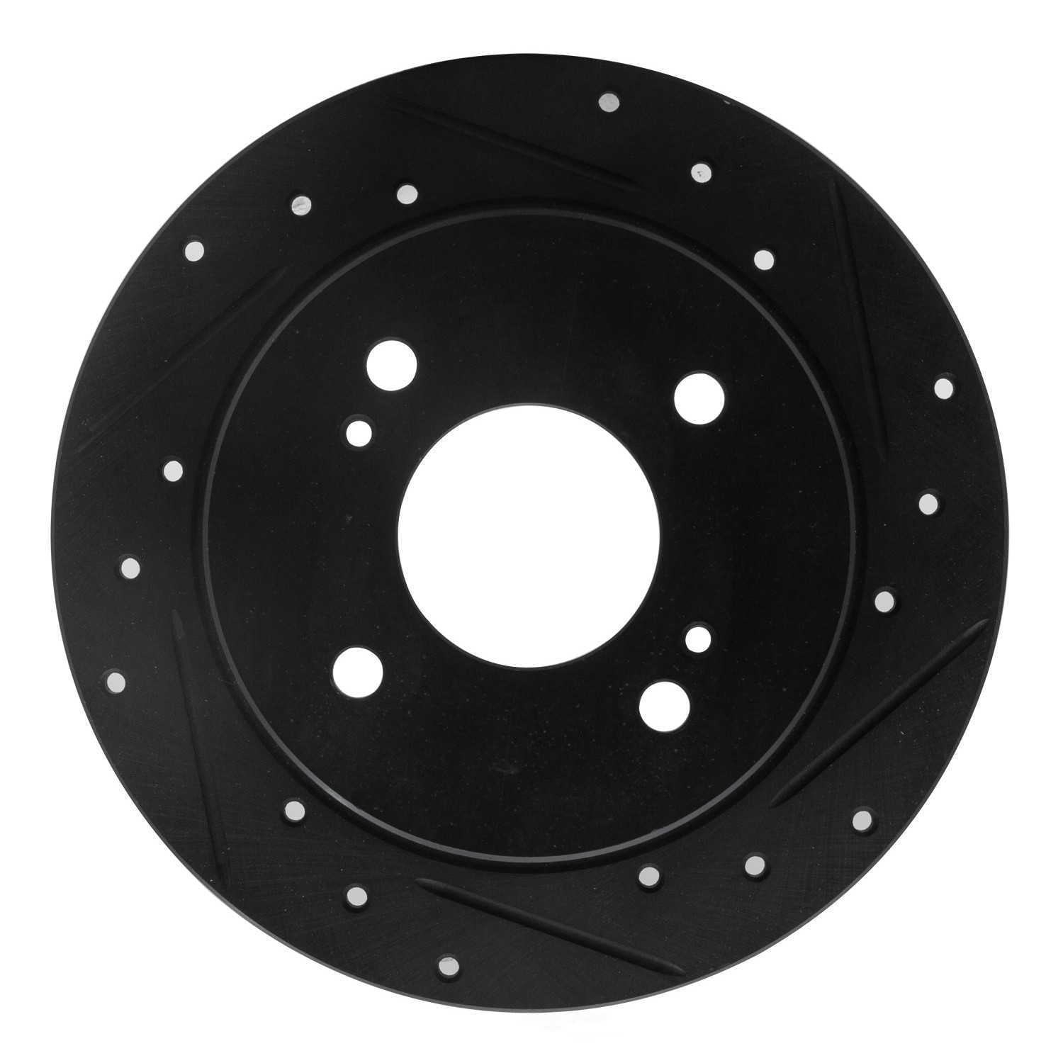 Dynamic Friction Company 633-67012R DFC Brake Rotor - Drilled And Slotted - Black