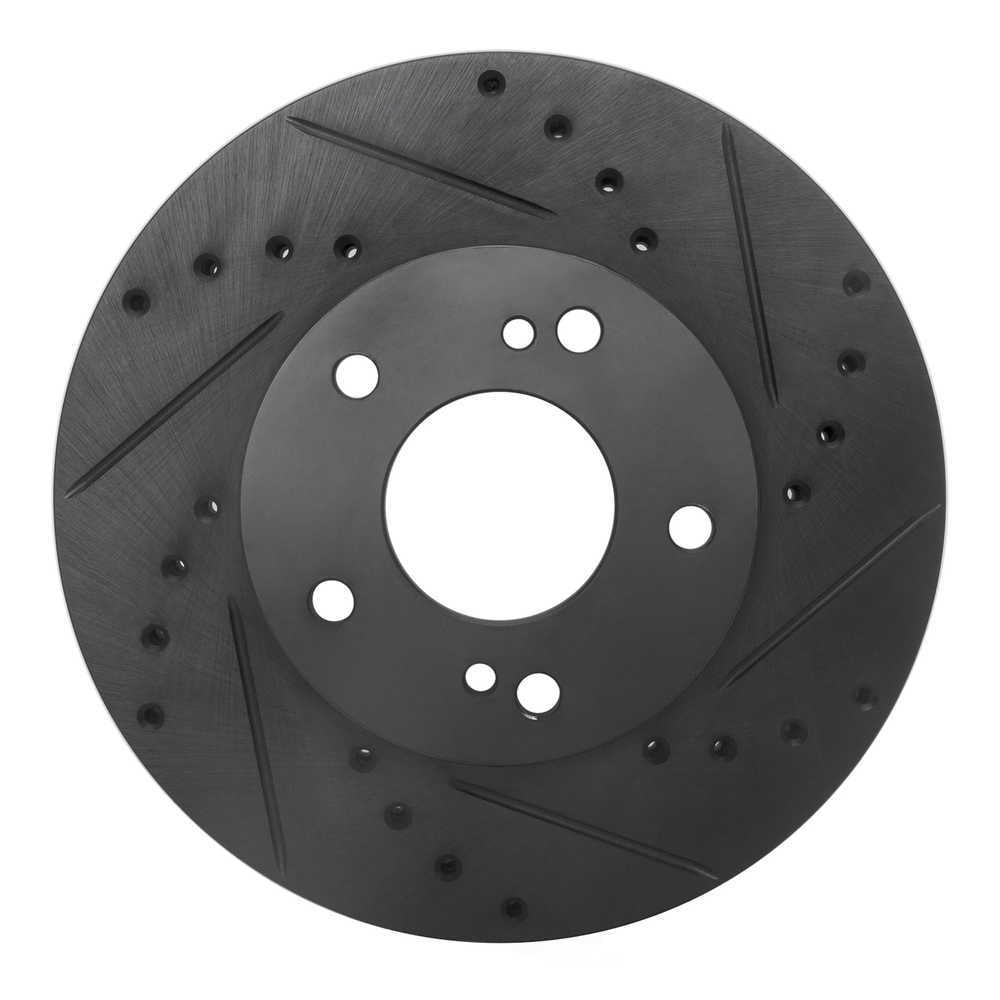 Dynamic Friction Company 633-67033R DFC Brake Rotor - Drilled And Slotted - Black