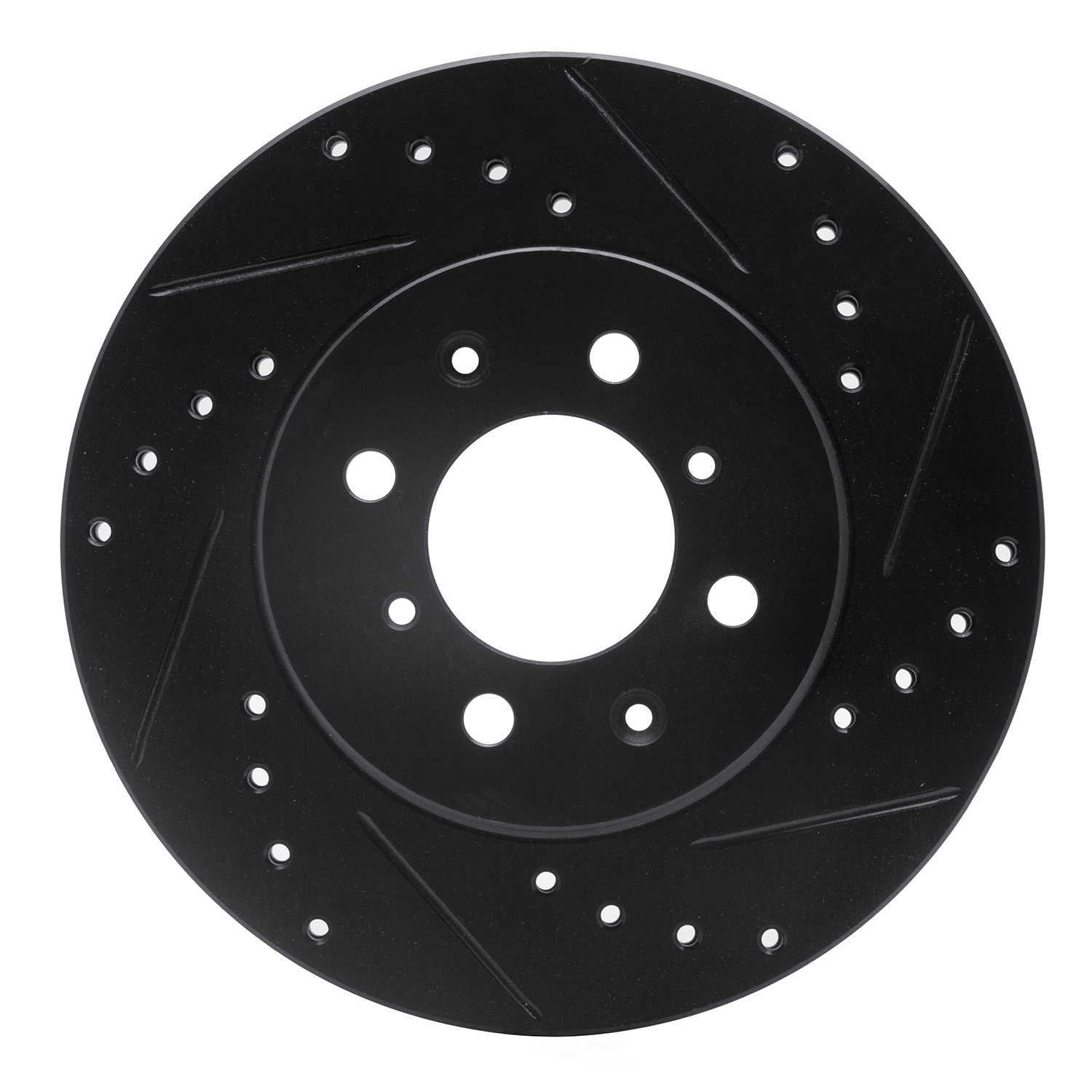 Dynamic Friction Company 633-67041R DFC Brake Rotor - Drilled And Slotted - Black