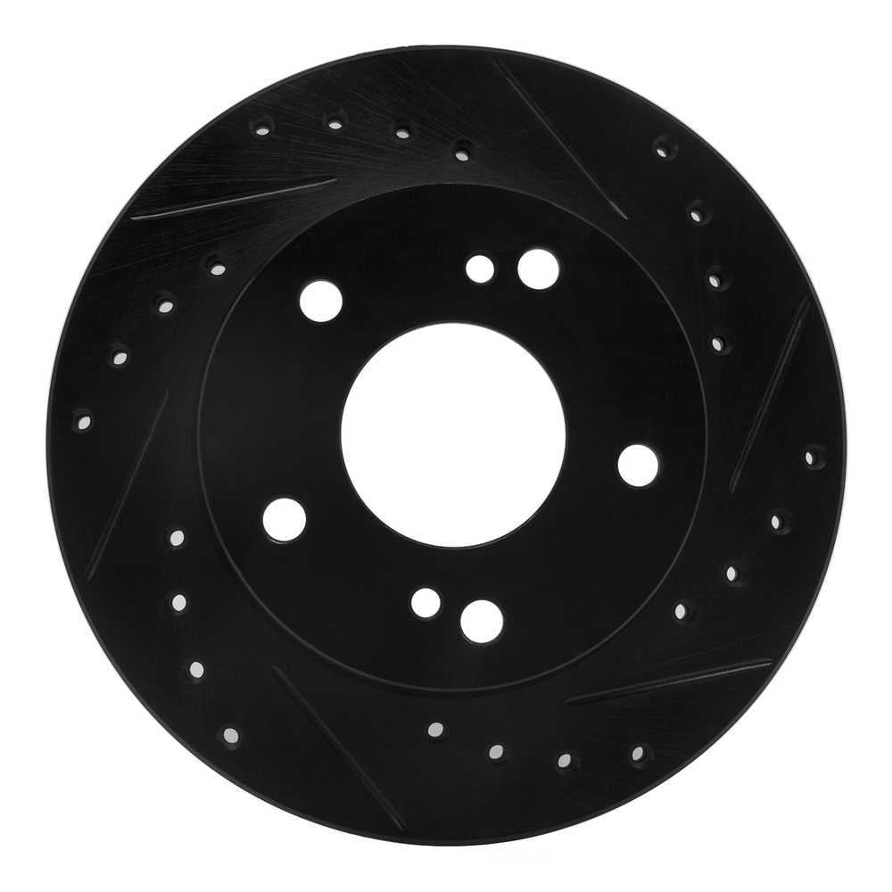 Dynamic Friction Company 633-67042R DFC Brake Rotor - Drilled And Slotted - Black