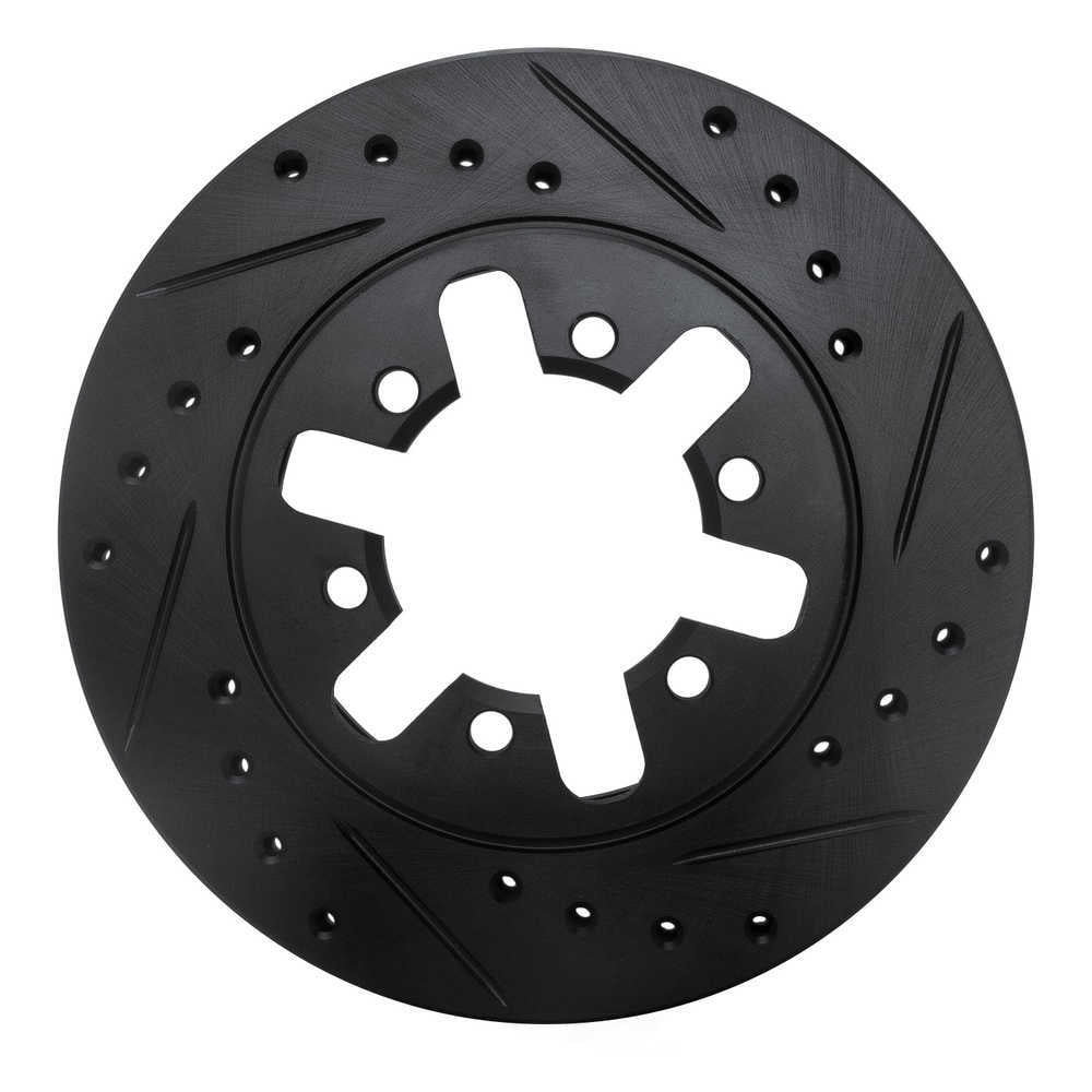 Dynamic Friction Company 633-67077R DFC Brake Rotor - Drilled And Slotted - Black