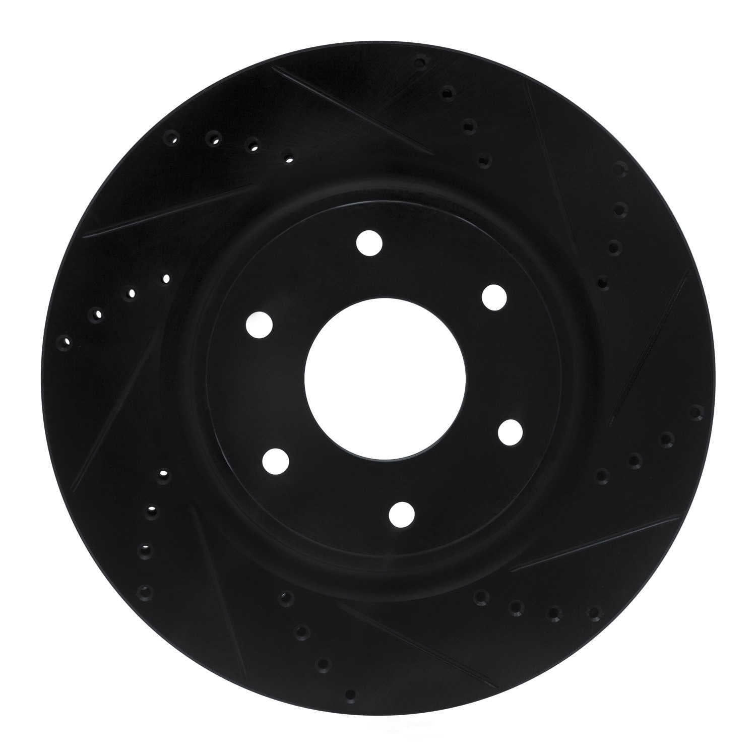Dynamic Friction Company 633-67097R DFC Brake Rotor - Drilled And Slotted - Black
