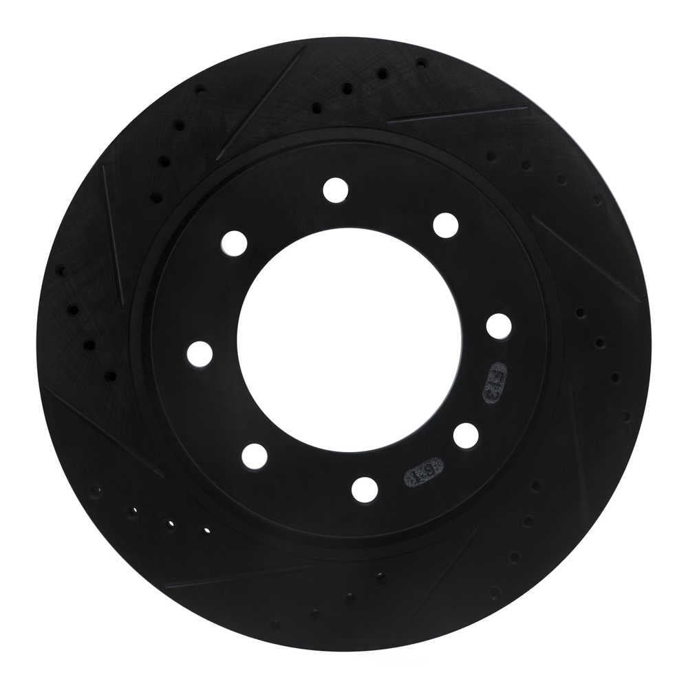 Dynamic Friction Company 633-67102L DFC Brake Rotor - Drilled And Slotted - Black