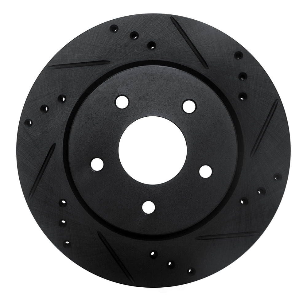 Dynamic Friction Company 633-67111R DFC Brake Rotor - Drilled And Slotted - Black