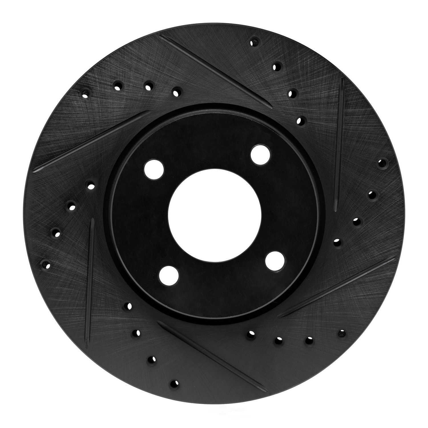 Dynamic Friction Company 633-67112R DFC Brake Rotor - Drilled And Slotted - Black