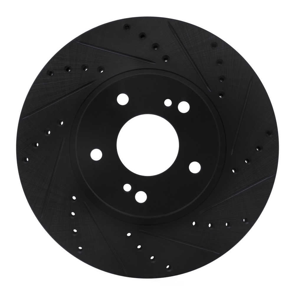 Dynamic Friction Company 633-68005R DFC Brake Rotor - Drilled And Slotted - Black