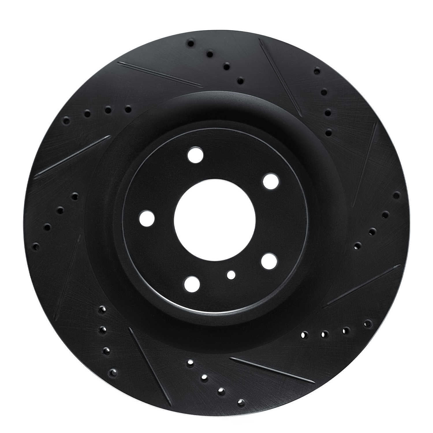 Dynamic Friction Company 633-68018R DFC Brake Rotor - Drilled And Slotted - Black