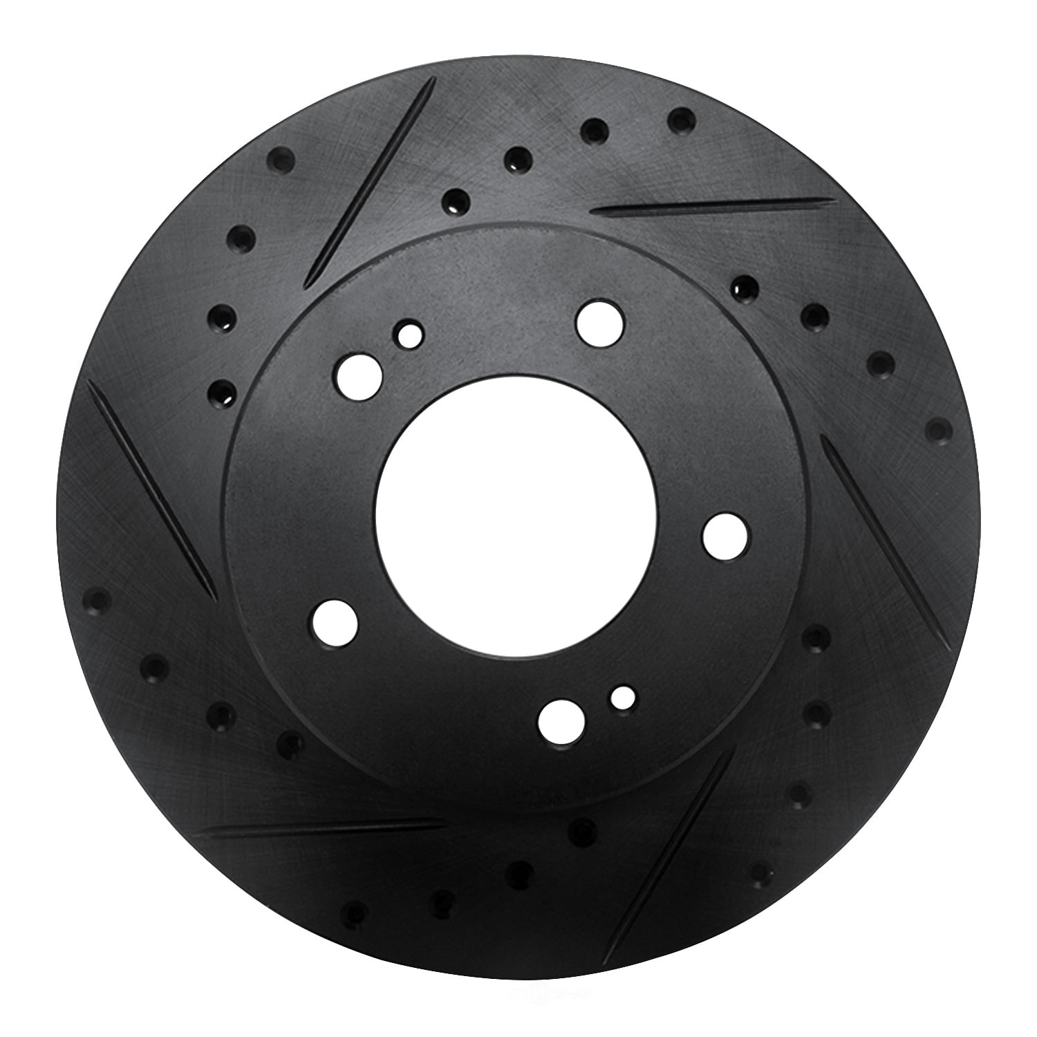 Dynamic Friction Company 633-72004L DFC Brake Rotor - Drilled And Slotted - Black