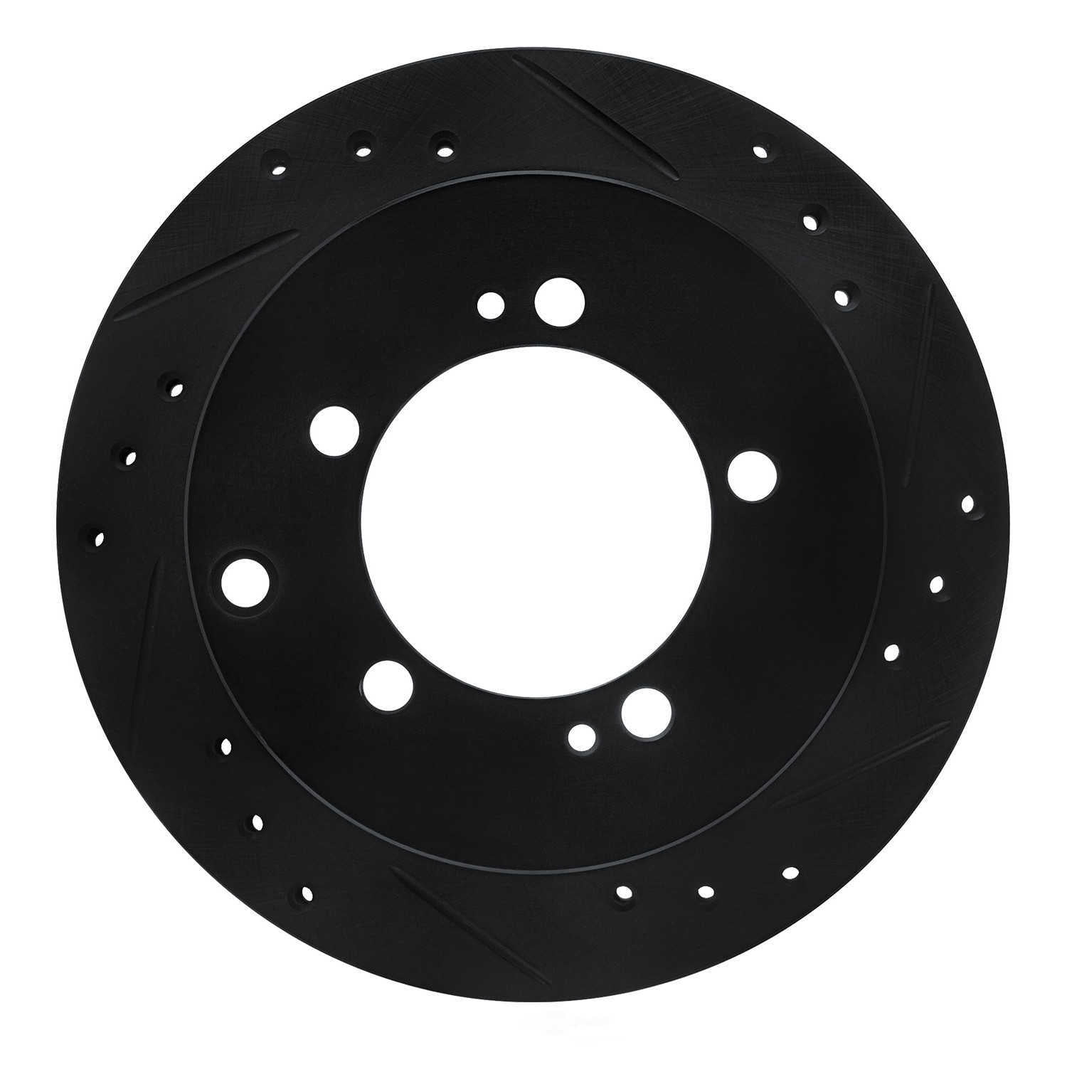 Dynamic Friction Company 633-72016R DFC Brake Rotor - Drilled And Slotted - Black