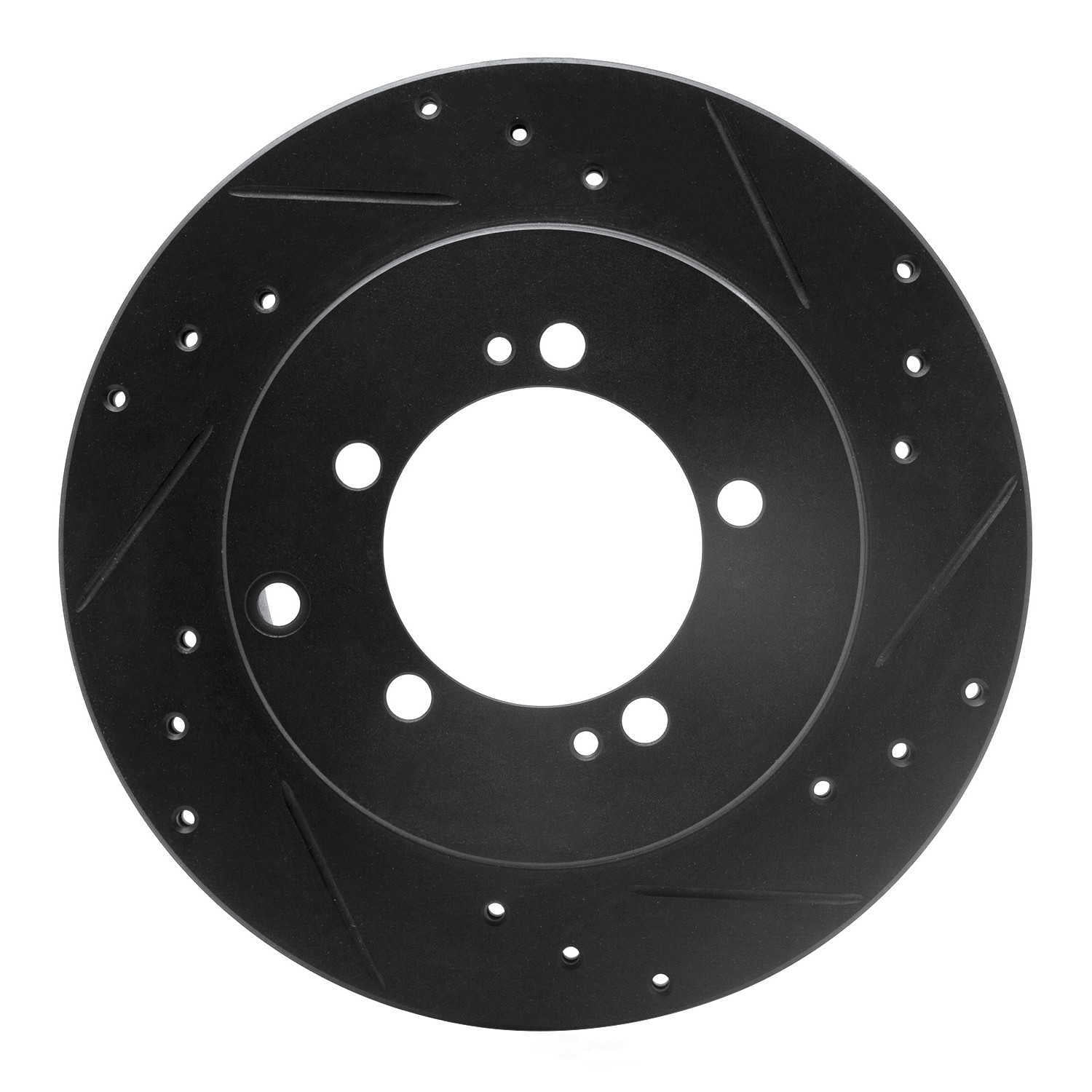 Dynamic Friction Company 633-72017R DFC Brake Rotor - Drilled And Slotted - Black