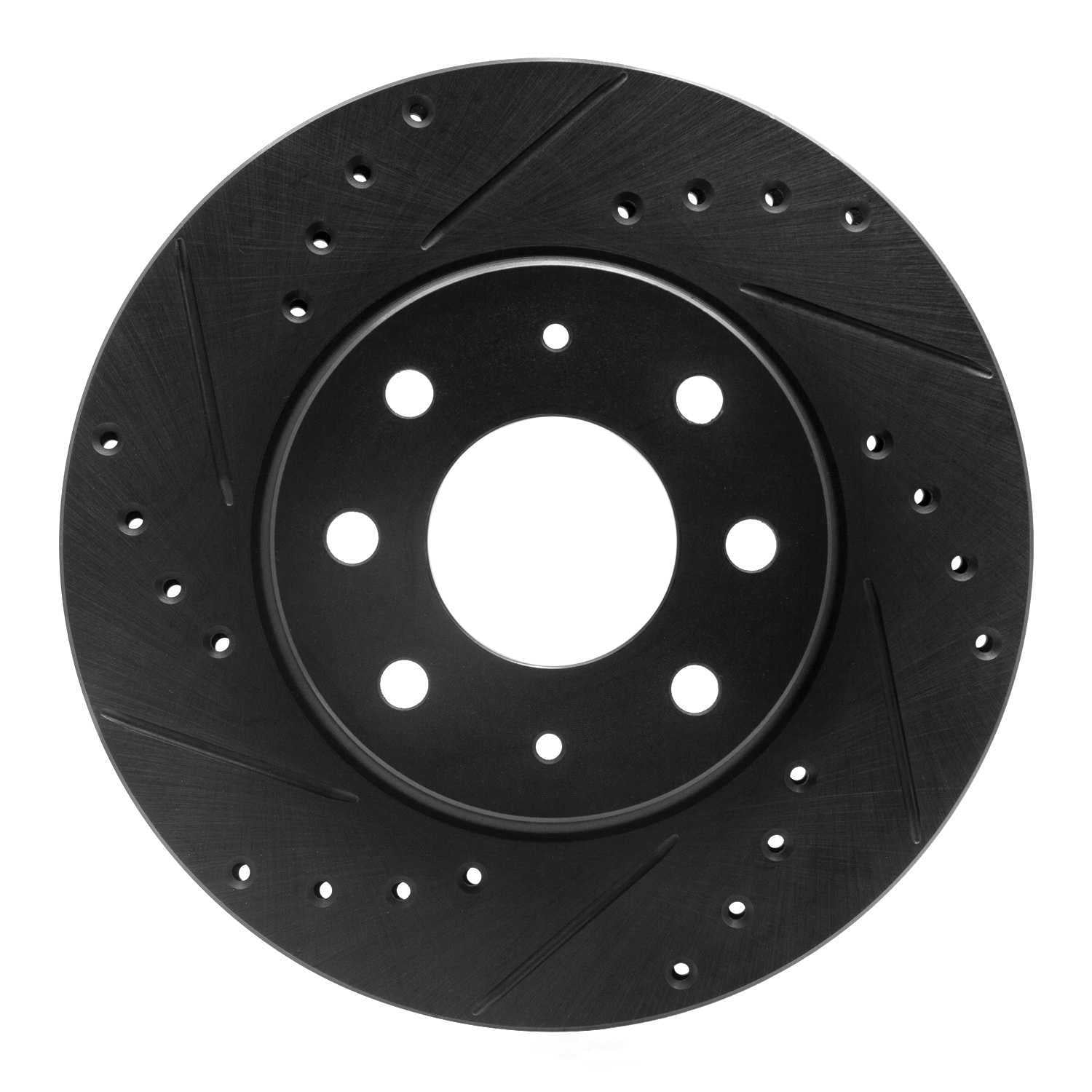 Dynamic Friction Company 633-72018L DFC Brake Rotor - Drilled And Slotted - Black