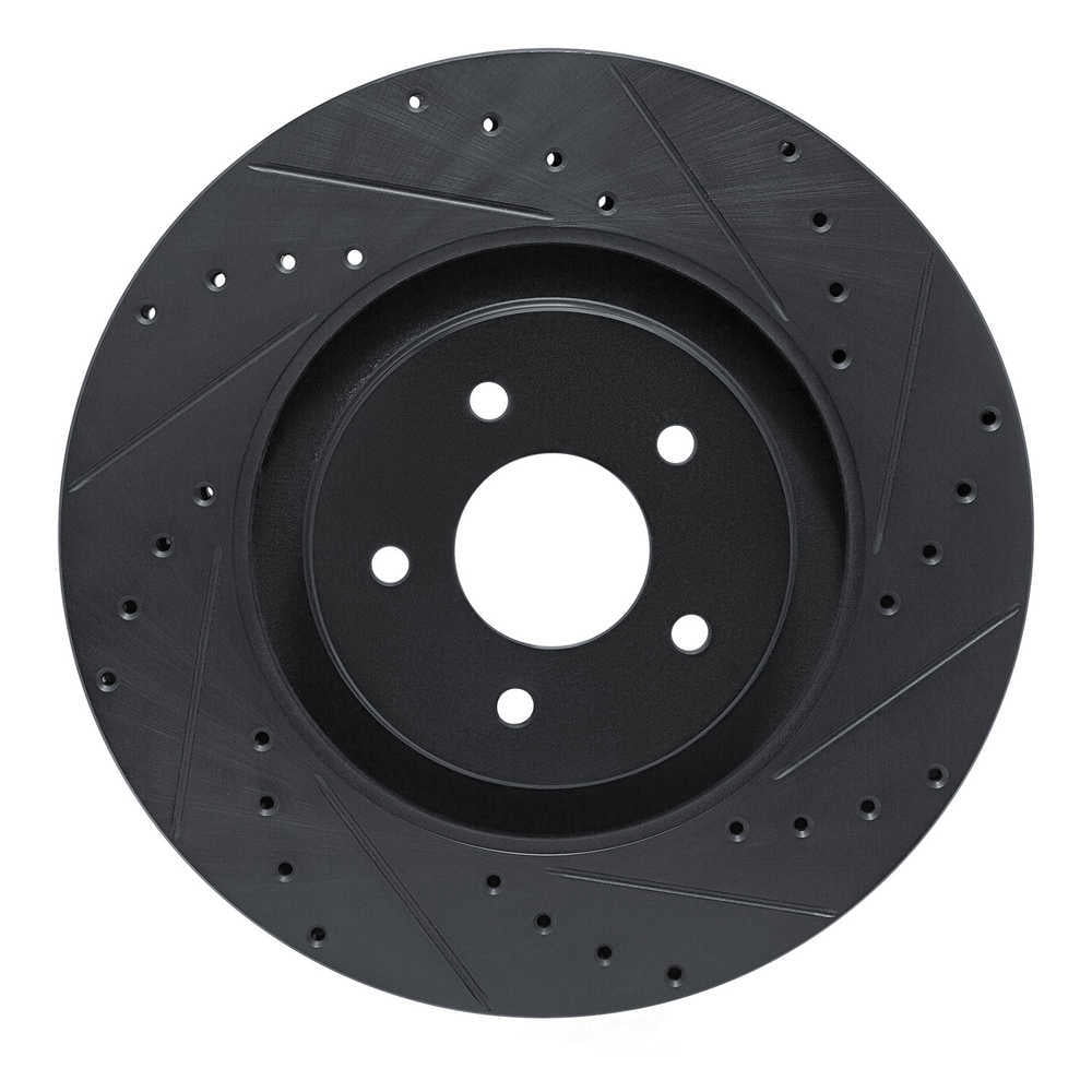 Dynamic Friction Company 633-72070R DFC Brake Rotor - Drilled And Slotted - Black