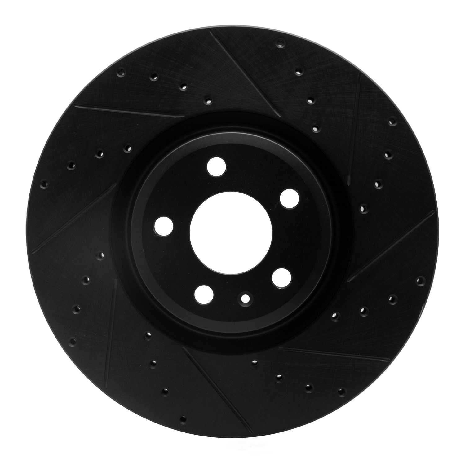 Dynamic Friction Company 633-73083R DFC Brake Rotor - Drilled And Slotted - Black