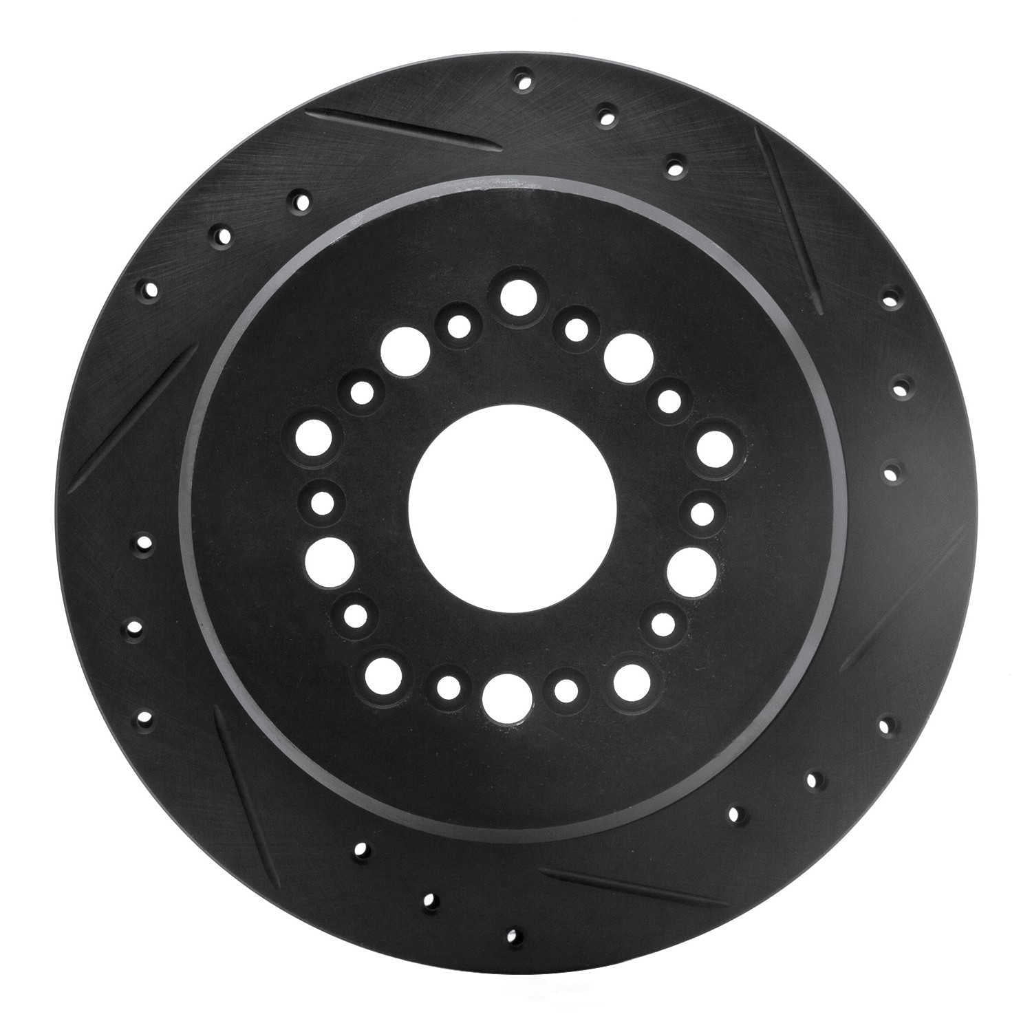 Dynamic Friction Company 633-75004R DFC Brake Rotor - Drilled And Slotted - Black