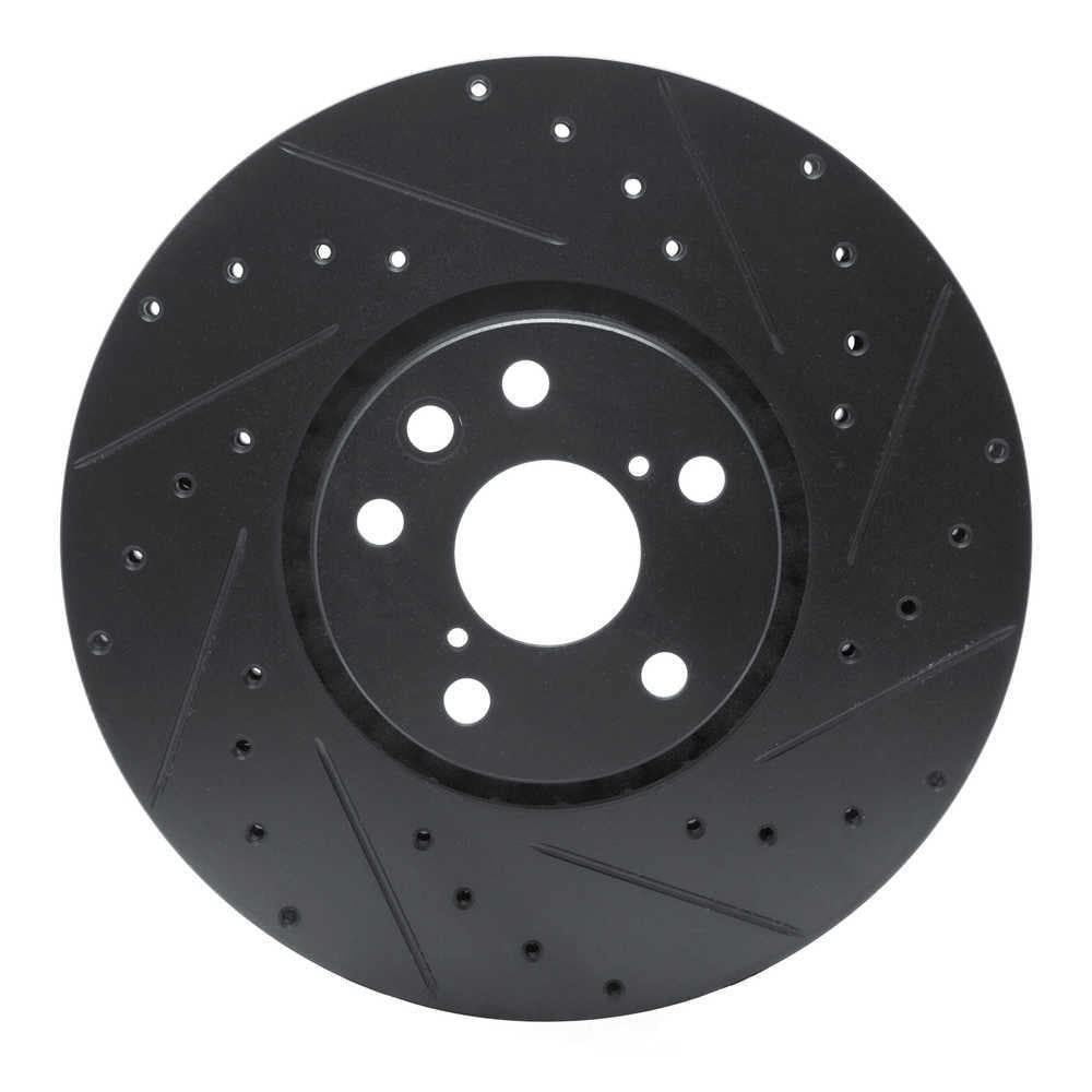 Dynamic Friction Company 633-75053D DFC Brake Rotor - Drilled And Slotted - Black