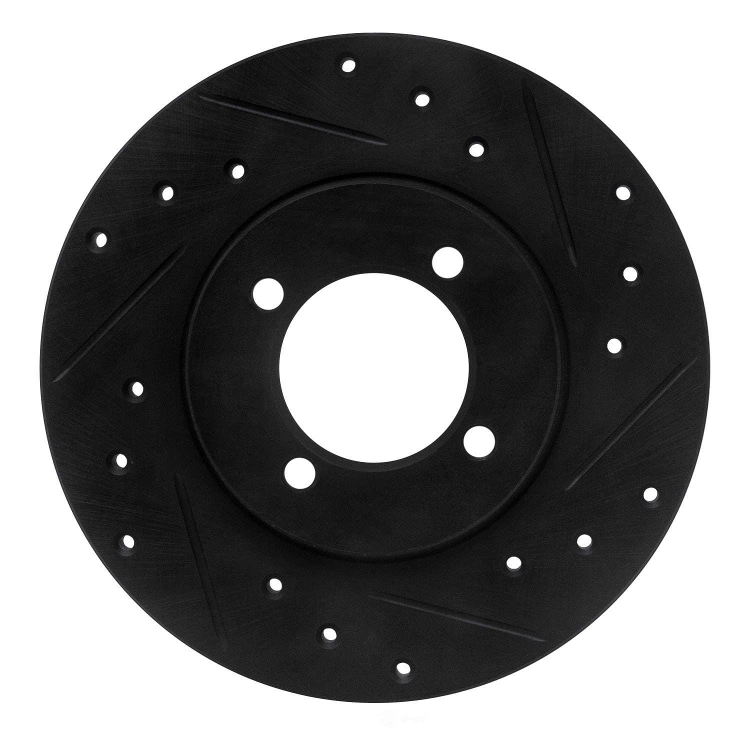 Dynamic Friction Company 633-76006R DFC Brake Rotor - Drilled And Slotted - Black
