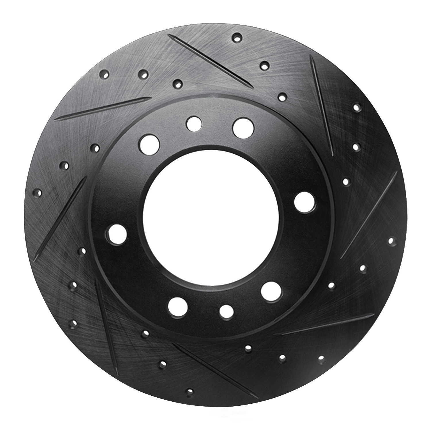 Dynamic Friction Company 633-76095R DFC Brake Rotor - Drilled And Slotted - Black