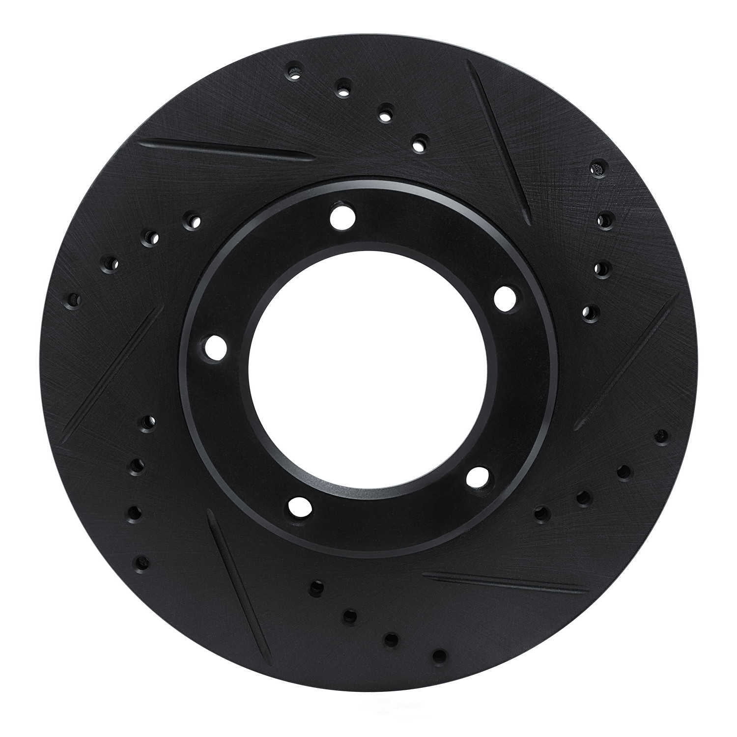 Dynamic Friction Company 633-76096R DFC Brake Rotor - Drilled And Slotted - Black