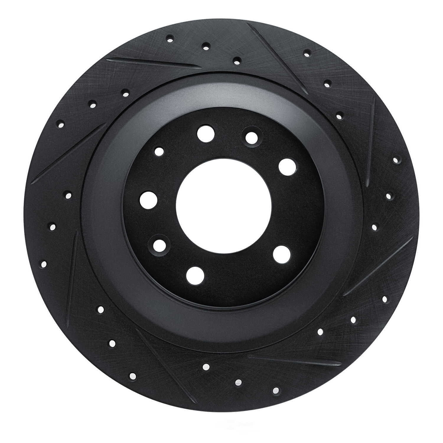 Dynamic Friction Company 633-80046R DFC Brake Rotor - Drilled And Slotted - Black