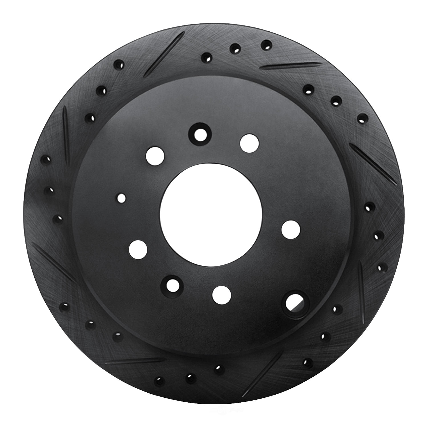 Dynamic Friction Company 633-80061L DFC Brake Rotor - Drilled And Slotted - Black