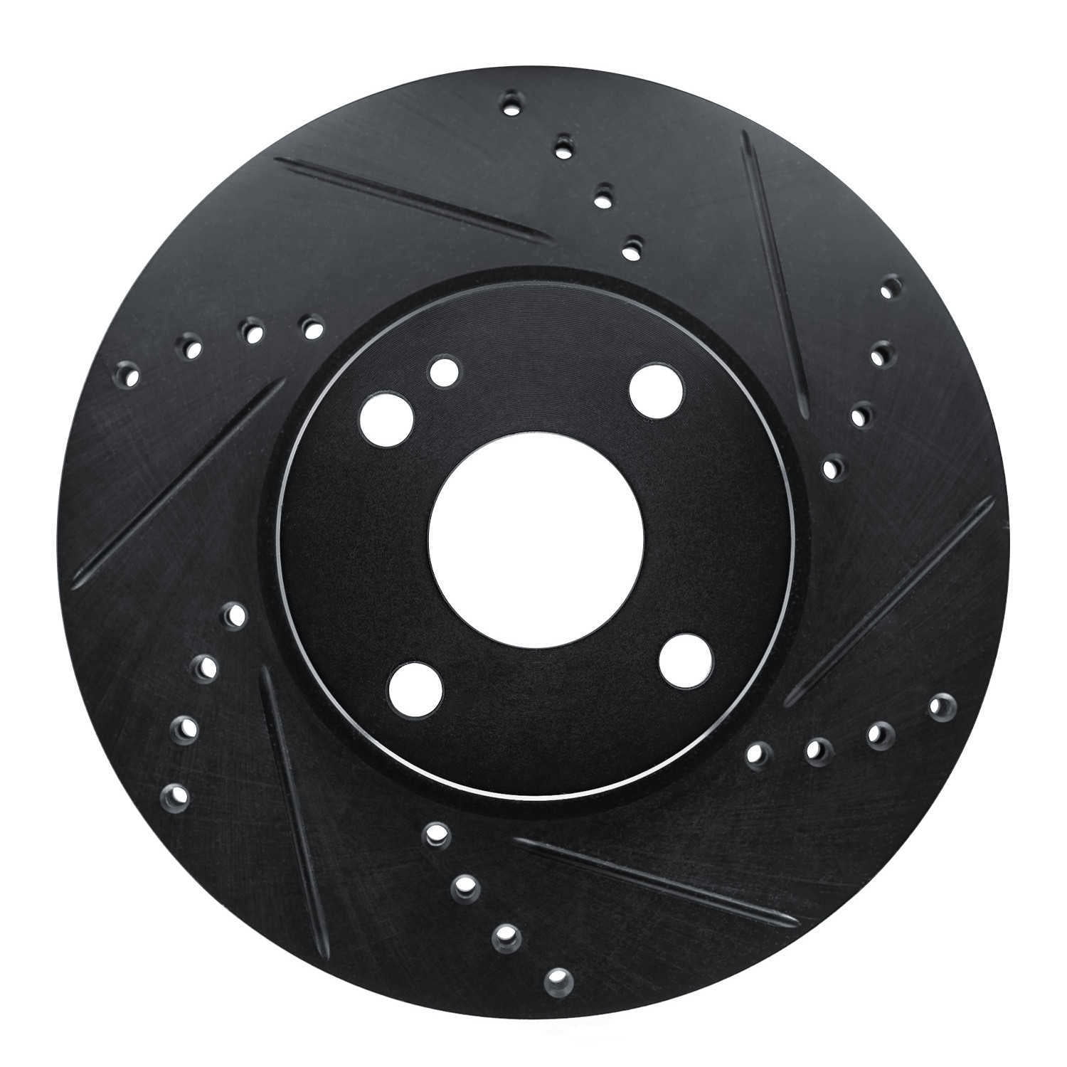 Dynamic Friction Company 633-91003R DFC Brake Rotor - Drilled And Slotted - Black
