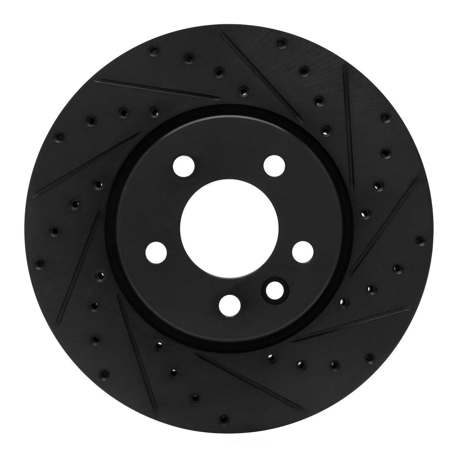 Dynamic Friction Company 633-92119R DFC Brake Rotor - Drilled And Slotted - Black