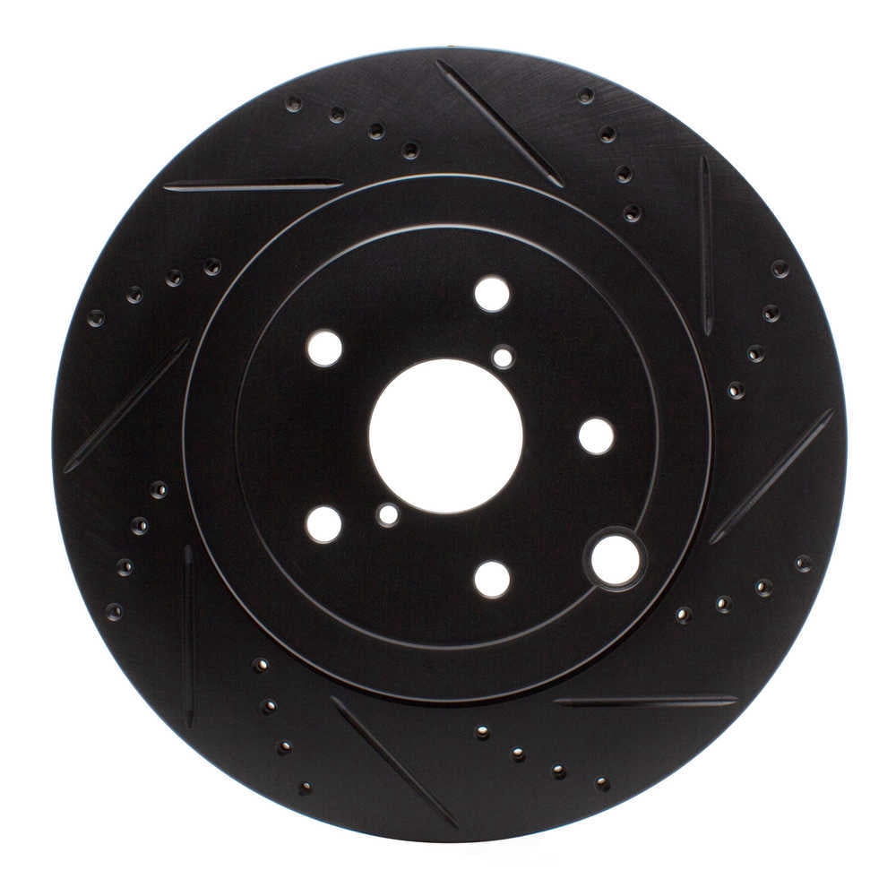 Dynamic Friction Company 633-13042R DFC Brake Rotor - Drilled And Slotted - Black
