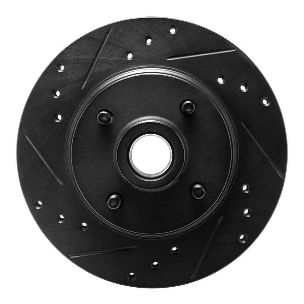 Dynamic Friction Company 633-52001L DFC Brake Rotor - Drilled And Slotted - Black