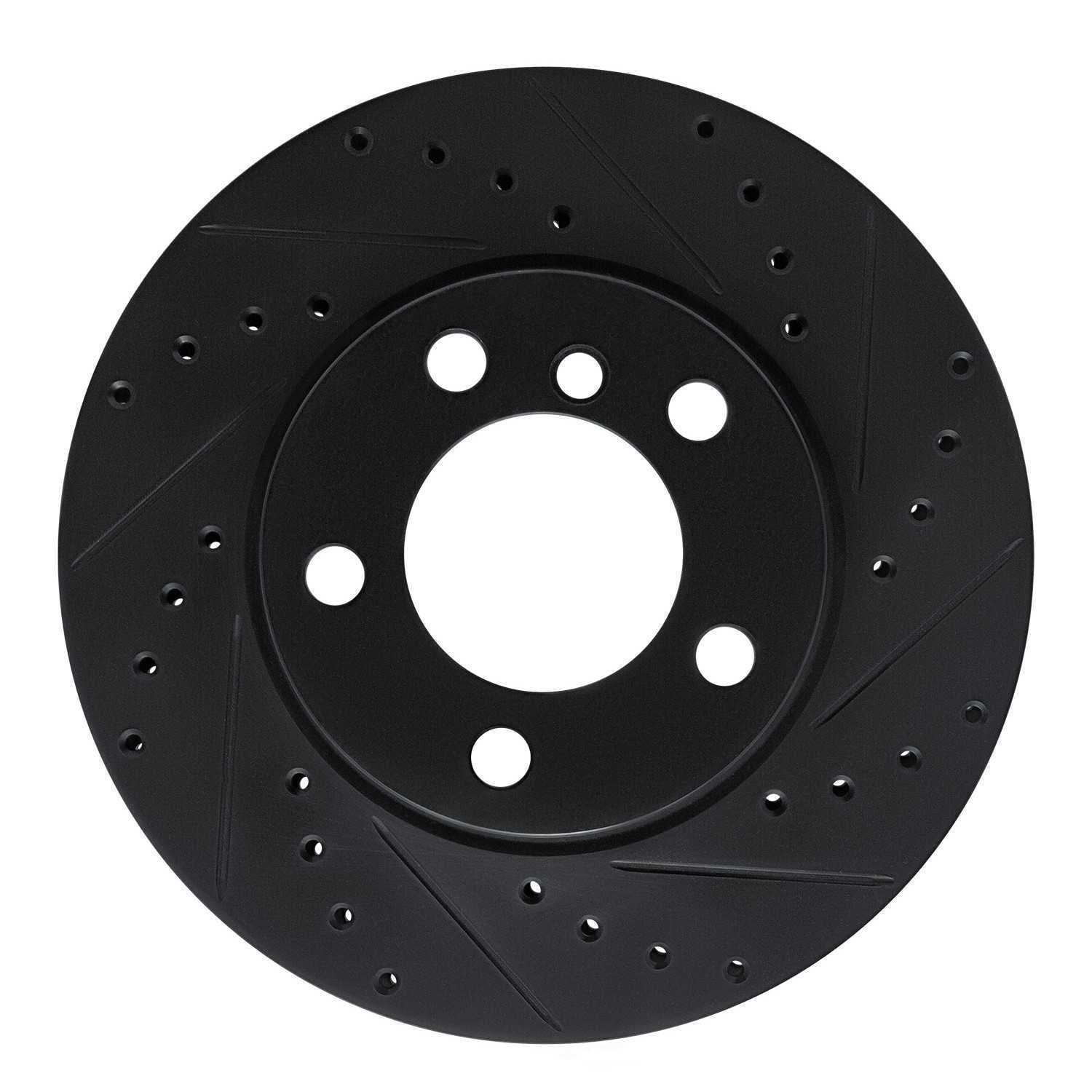 Dynamic Friction Company 633-92099R DFC Brake Rotor - Drilled And Slotted - Black