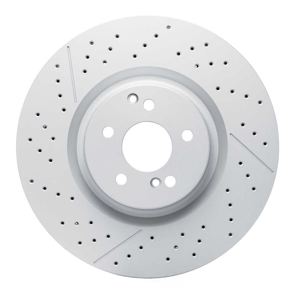 Dynamic Friction Company 634-63179 DFC Geospec Coated Rotor - Drilled And Slotted