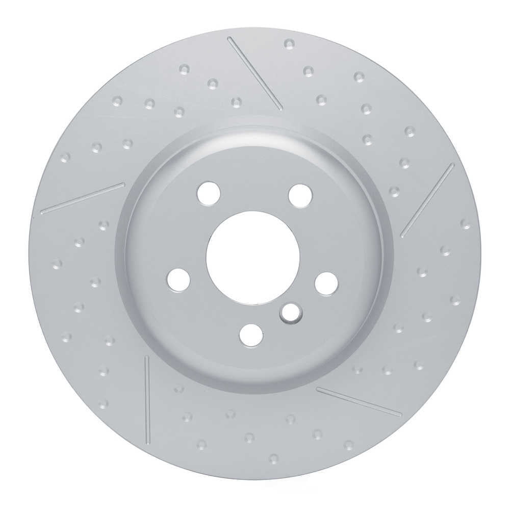 Dynamic Friction Company 644-31197D DFC Geospec Coated Rotor - Dimpled And Slotted