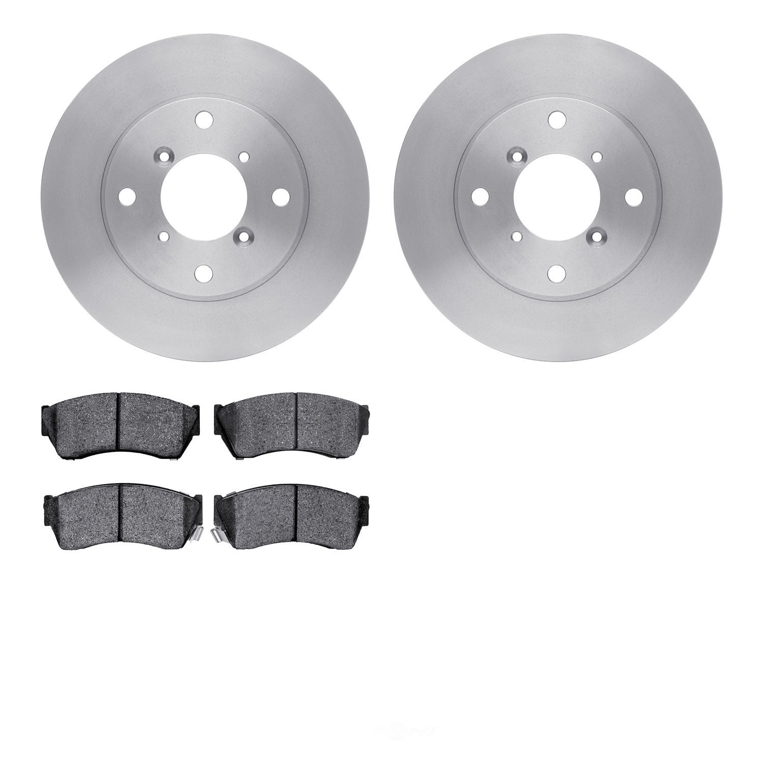 Dynamic Friction Company 6502-01017 DFC Brake Rotor with 5000 Advanced Brake Pads