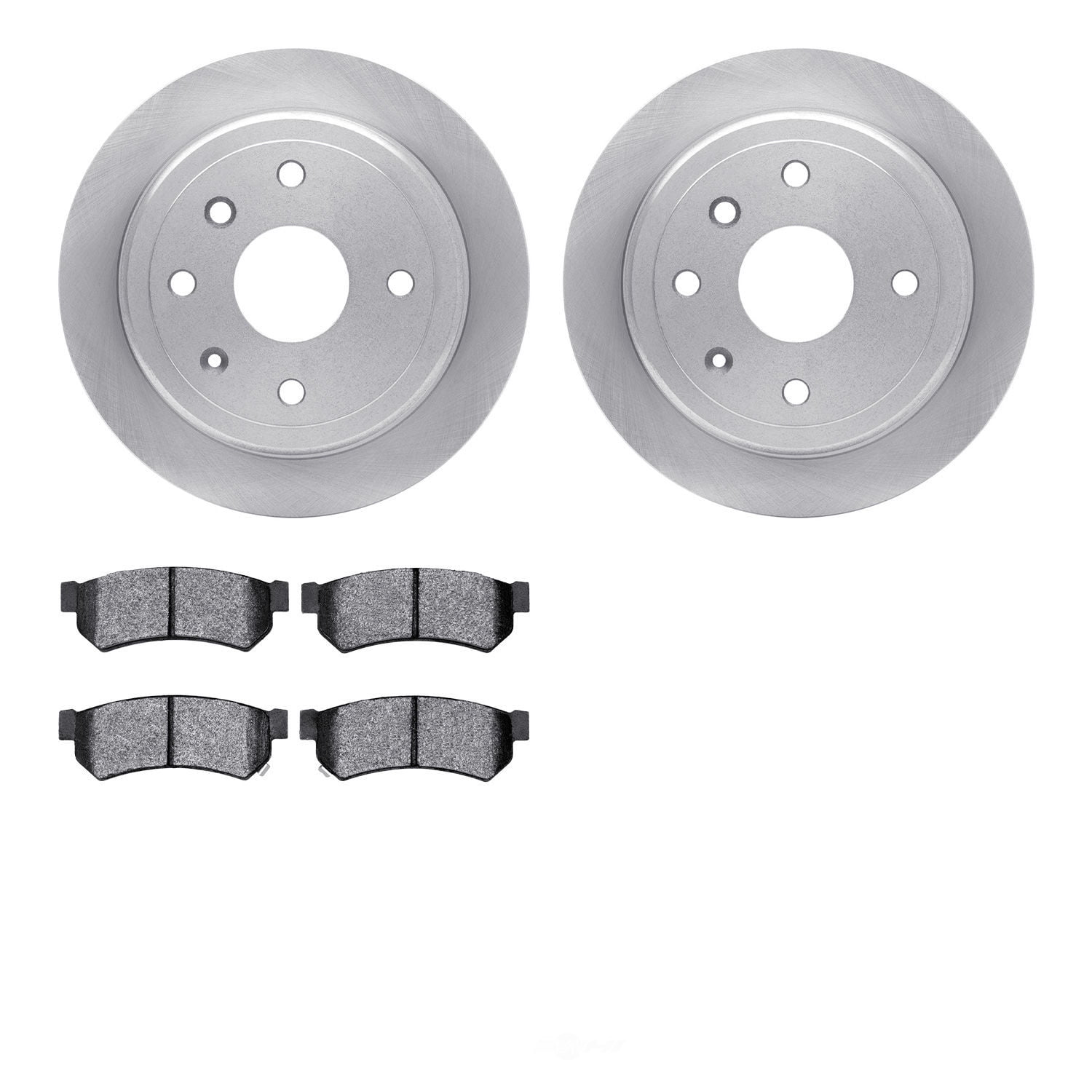 Dynamic Friction Company 6502-01059 DFC Brake Rotor with 5000 Advanced Brake Pads