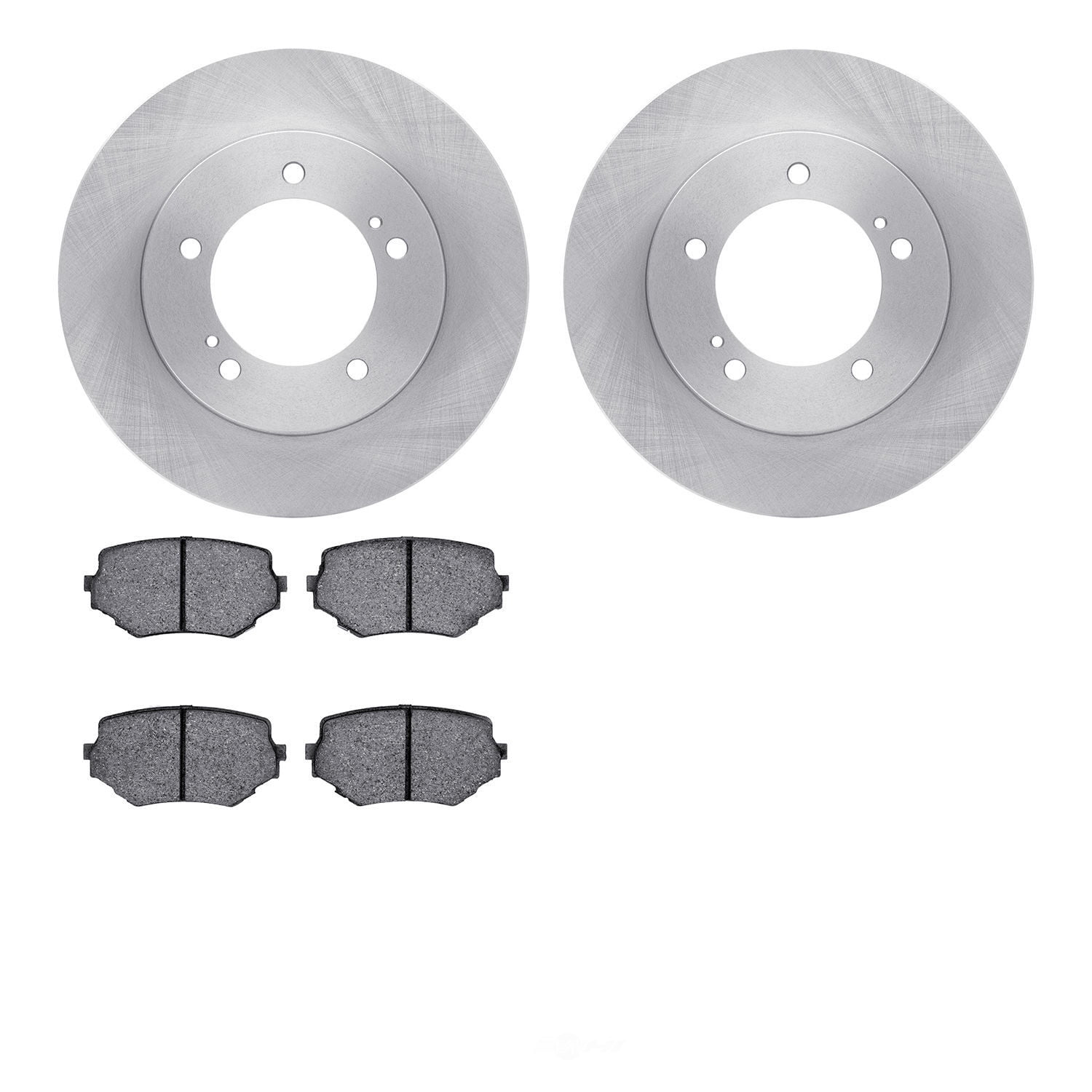 Dynamic Friction Company 6502-01062 DFC Brake Rotor with 5000 Advanced Brake Pads