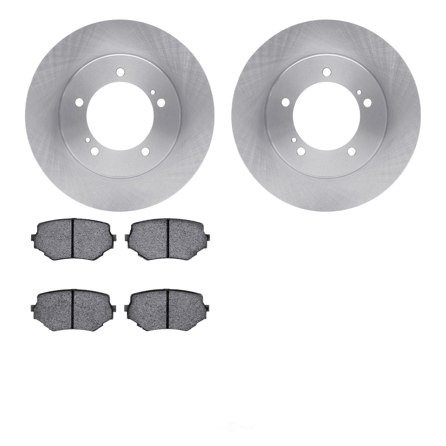 Dynamic Friction Company 6502-01067 DFC Brake Rotor with 5000 Advanced Brake Pads