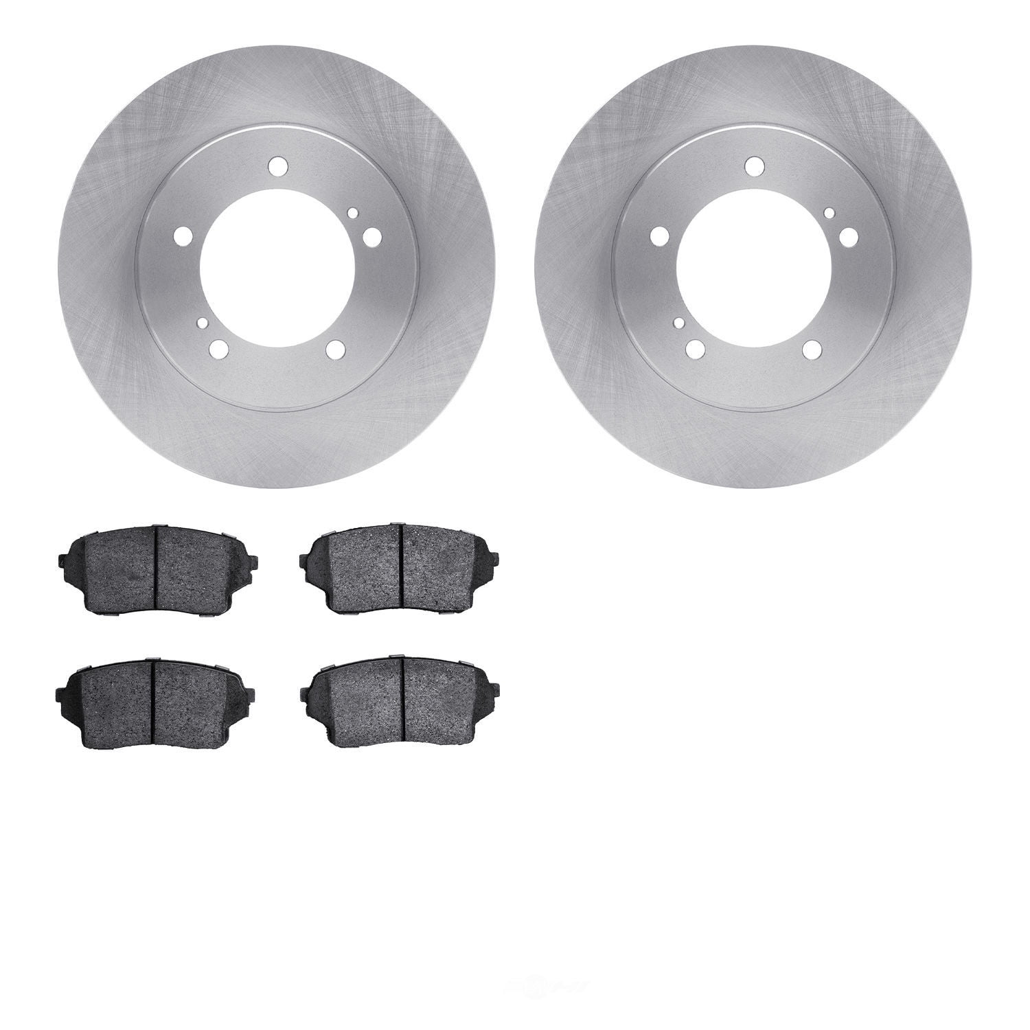 Dynamic Friction Company 6502-01068 DFC Brake Rotor with 5000 Advanced Brake Pads