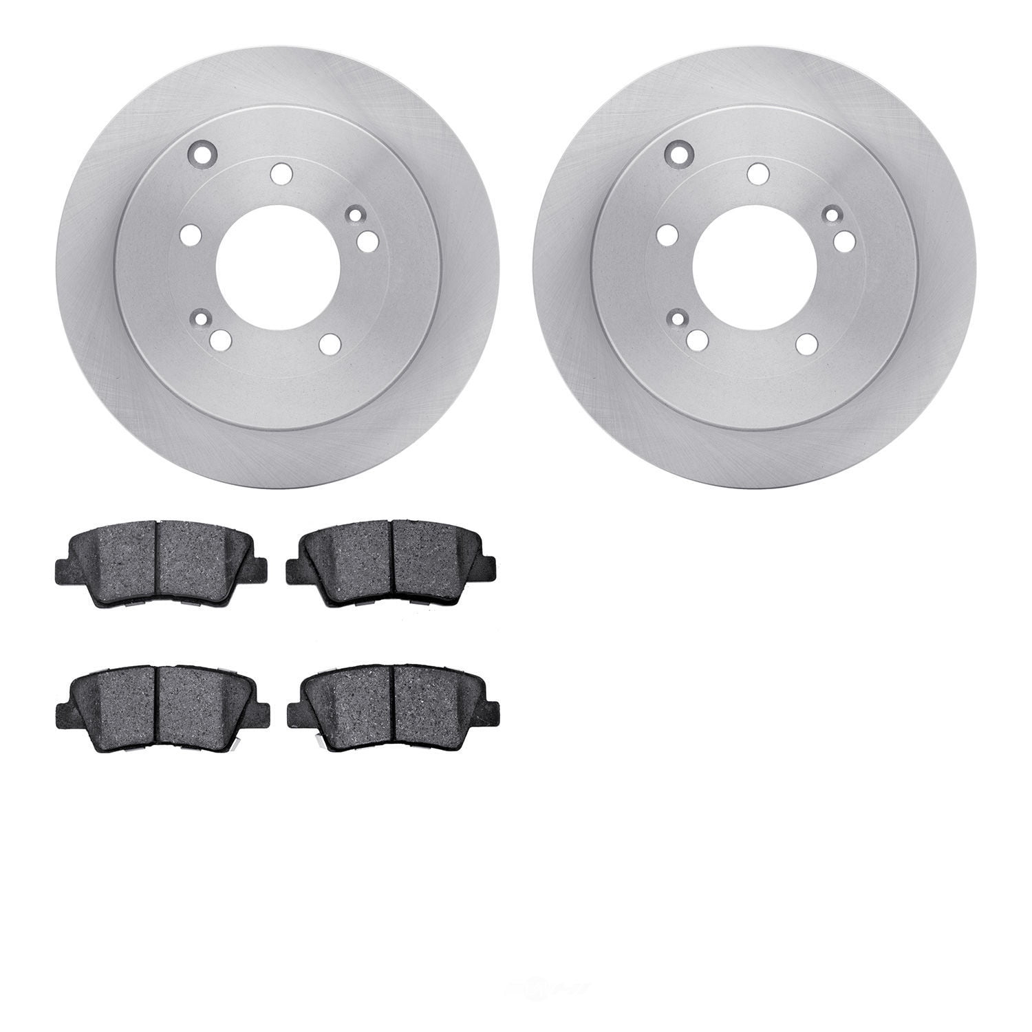 Dynamic Friction Company 6502-03258 DFC Brake Rotor with 5000 Advanced Brake Pads