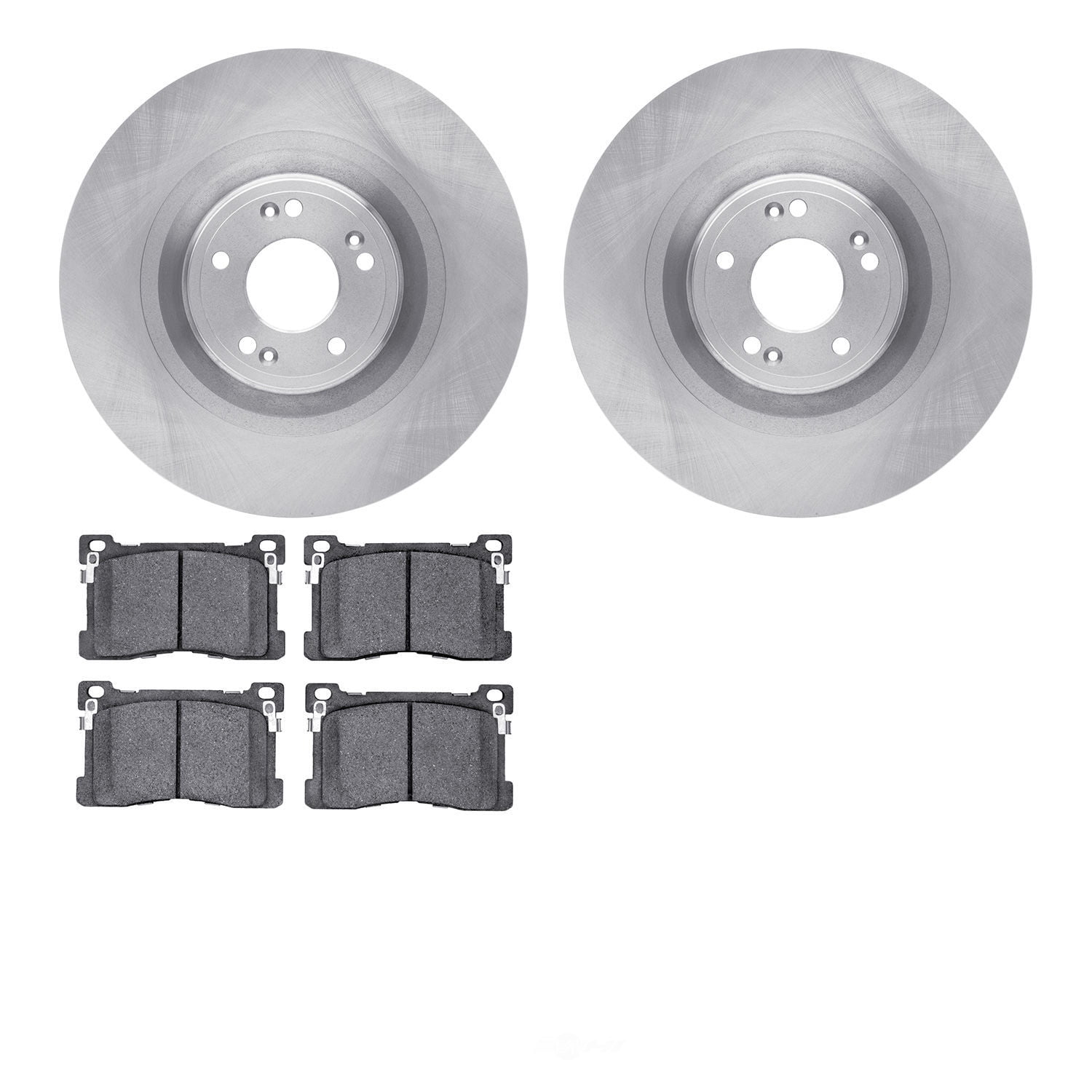 Dynamic Friction Company 6502-03344 DFC Brake Rotor with 5000 Advanced Brake Pads