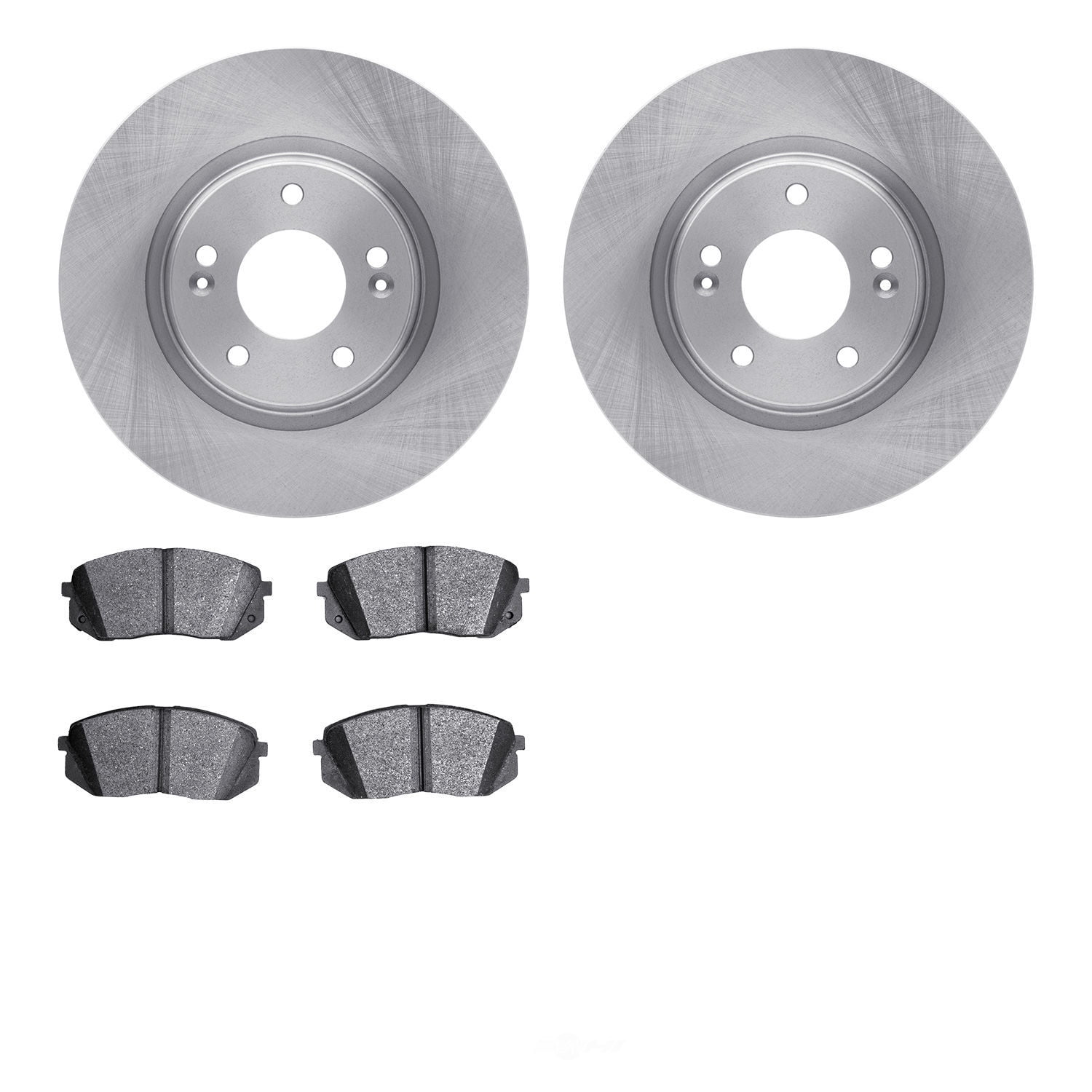 Dynamic Friction Company 6502-03412 DFC Brake Rotor with 5000 Advanced Brake Pads