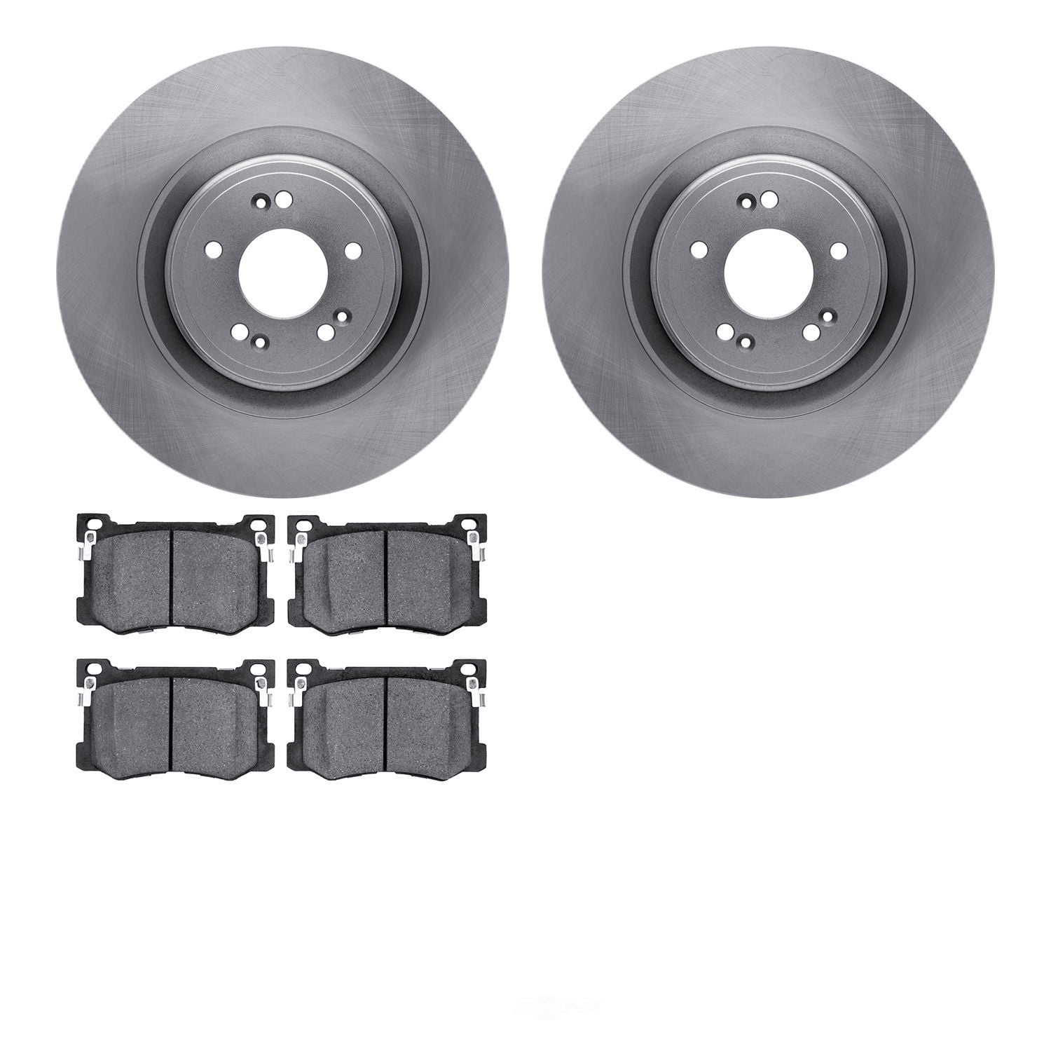 Dynamic Friction Company 6502-03425 DFC Brake Rotor with 5000 Advanced Brake Pads