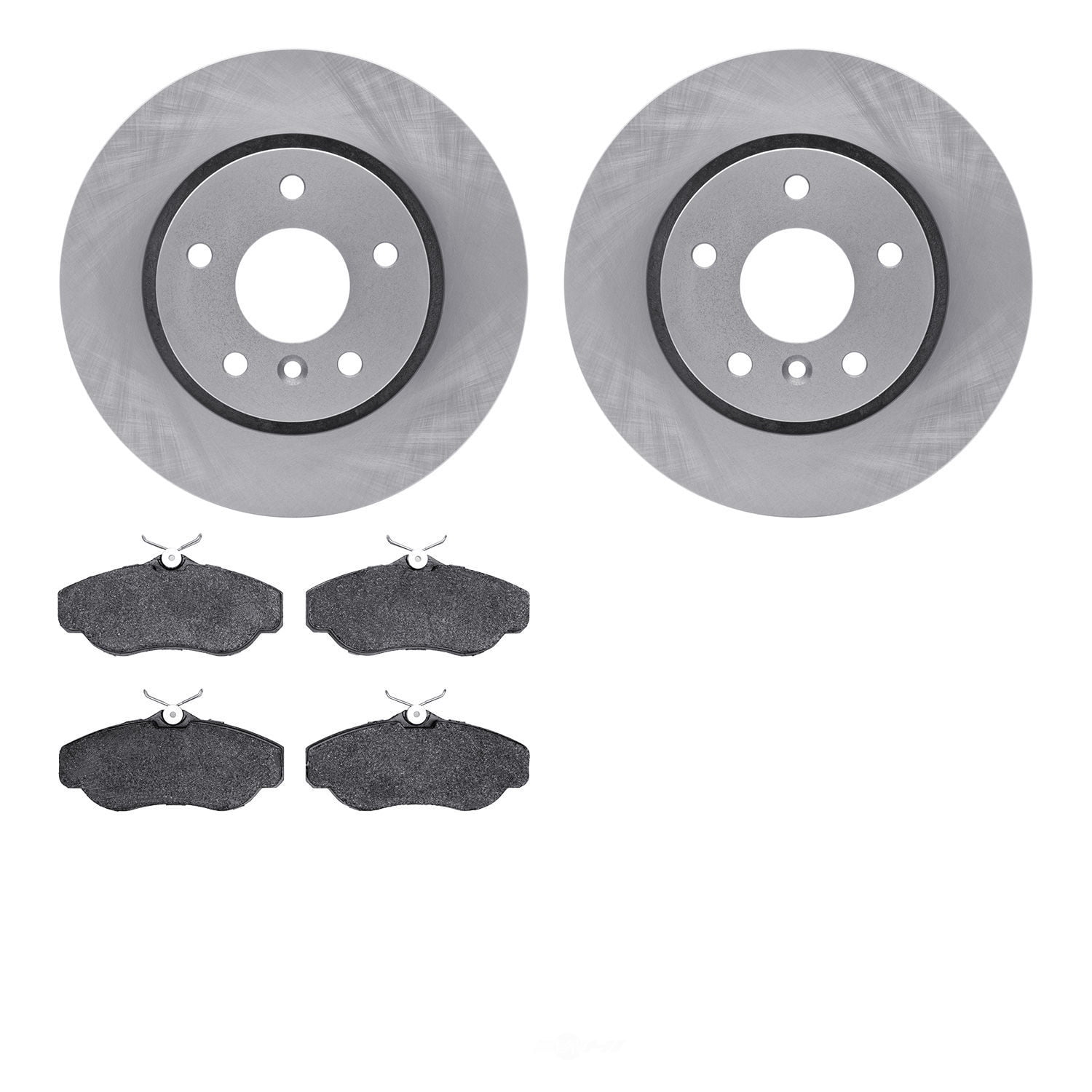 Dynamic Friction Company 6502-11057 DFC Brake Rotor with 5000 Advanced Brake Pads