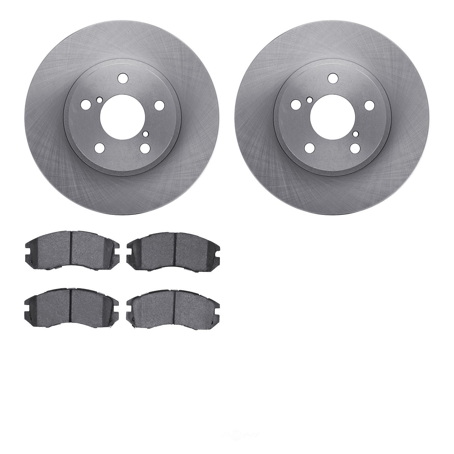 Dynamic Friction Company 6502-13072 DFC Brake Rotor with 5000 Advanced Brake Pads