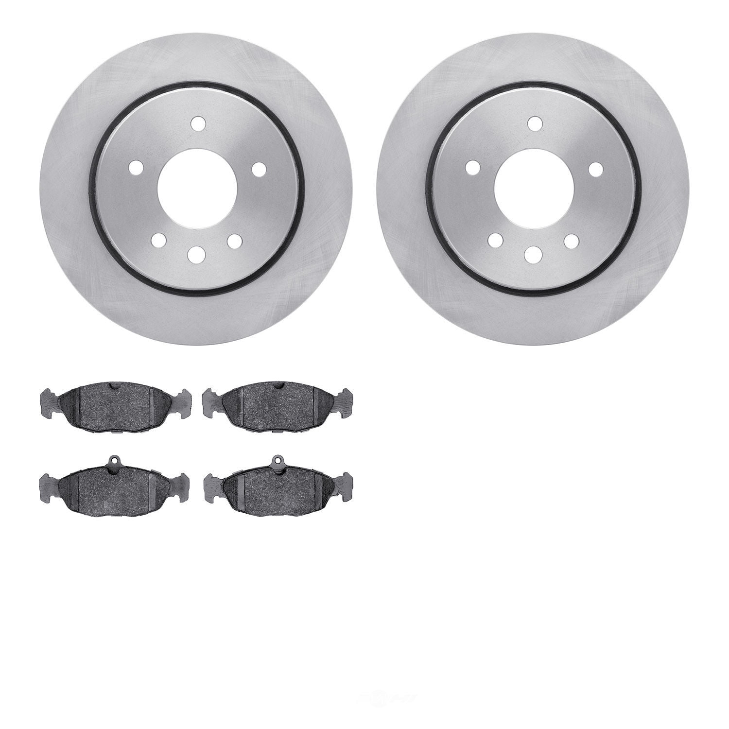 Dynamic Friction Company 6502-20073 DFC Brake Rotor with 5000 Advanced Brake Pads